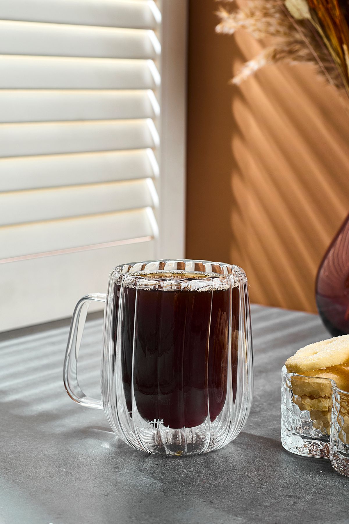 Perotti-300ml Stripe Double Leather Mug 1