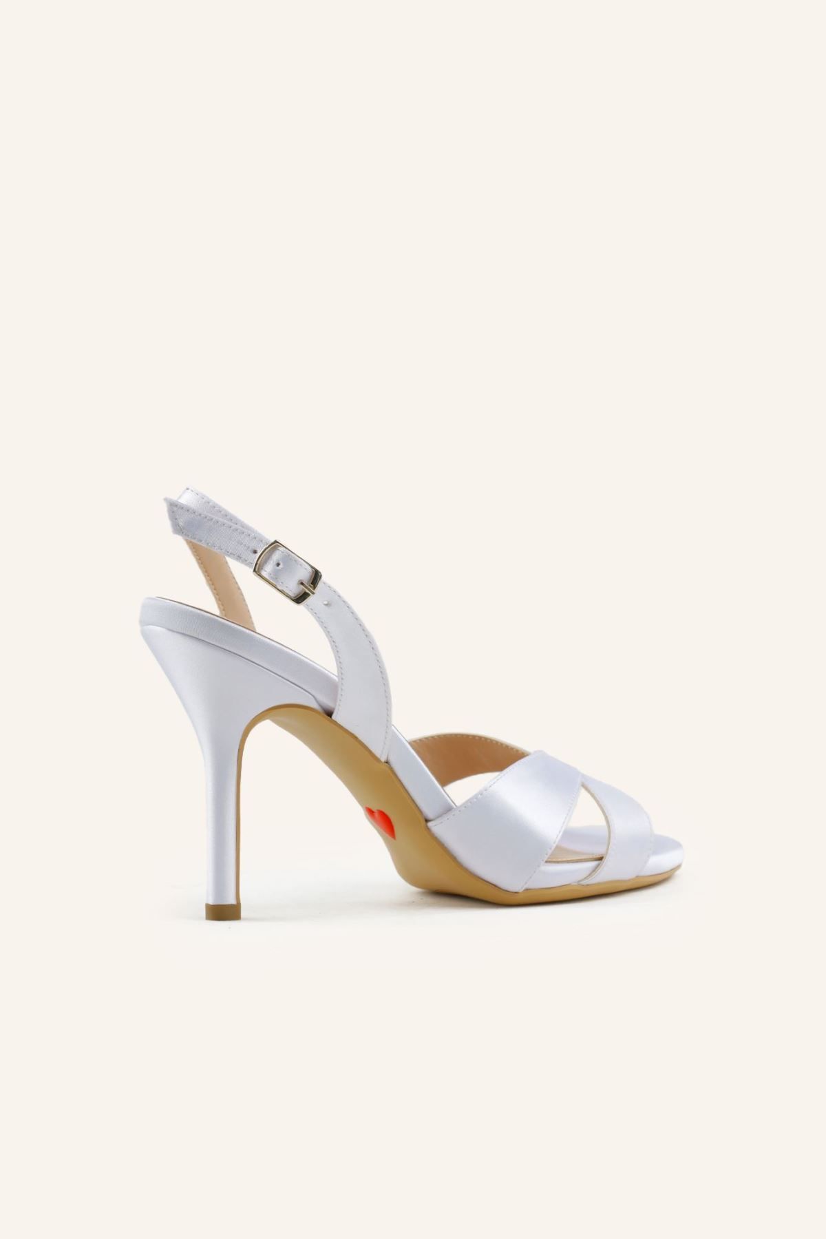 MARCATELLI-Erna Bridal Sandals - Mother of Pearl Satin 4