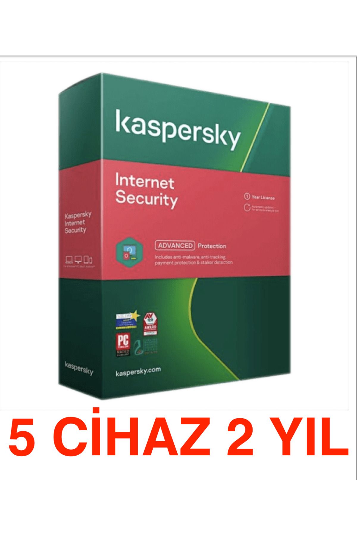 KASPERSKY internet Security 5 Cihaz 2 Yıl ( Dijital Teslimat)