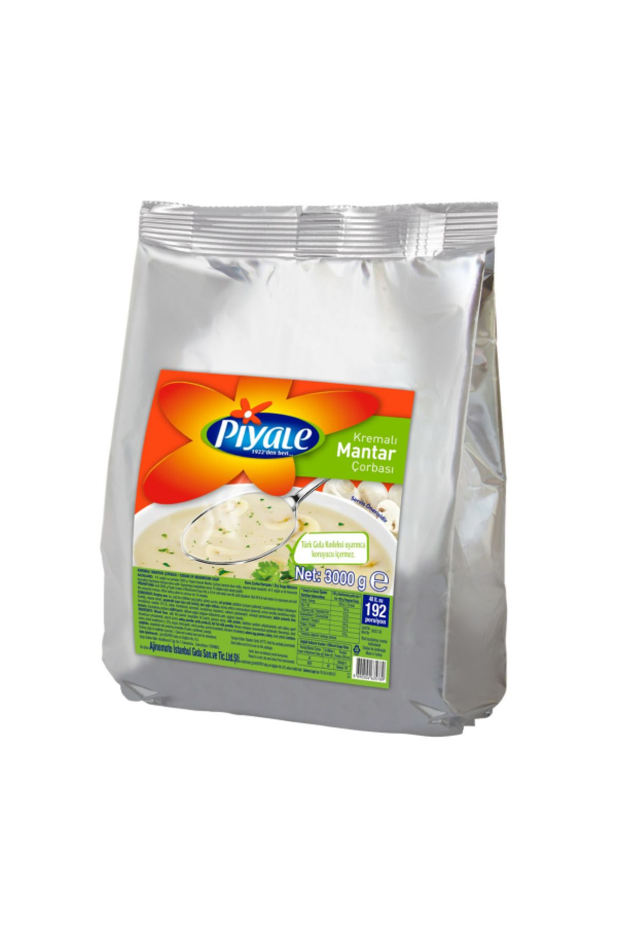 Piyale Kremalı Mantar Çorbası (1*3kg) 318105