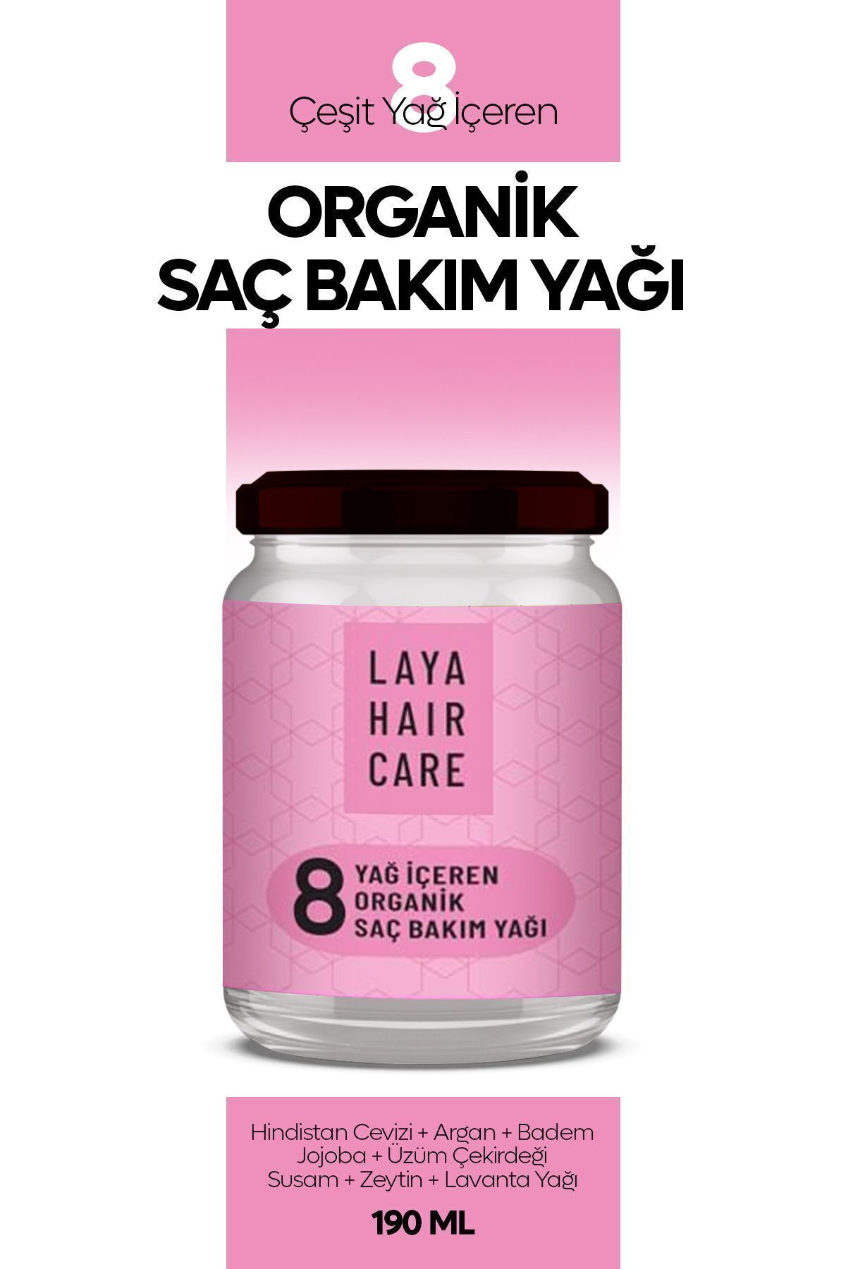 laya hair care Yıpranmış dökülen saçlara özel güçlendirici bakım yağı krem formunda(DurulamaGerektirmez) 190ml-1