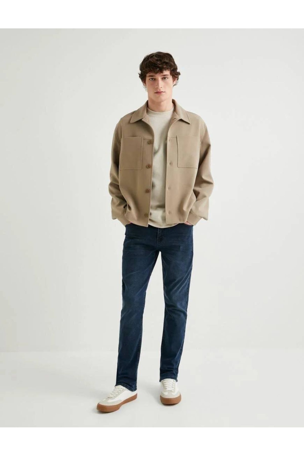 Koton Brad Jean 4sam40039nd740 - Spodnie Jeansowe Męskie Dark Indigo Mężczyzna - 29-30