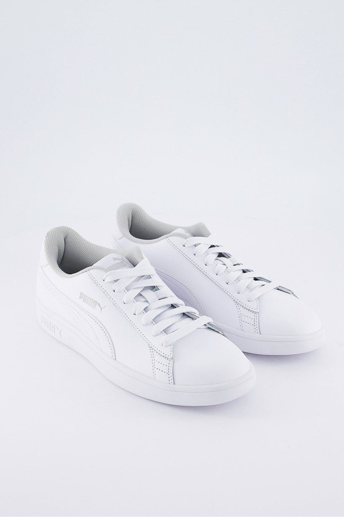 Puma Białe Skórzane Tenisówki Unisex Smash V2 L Jr100323995 Mężczyzna - 39