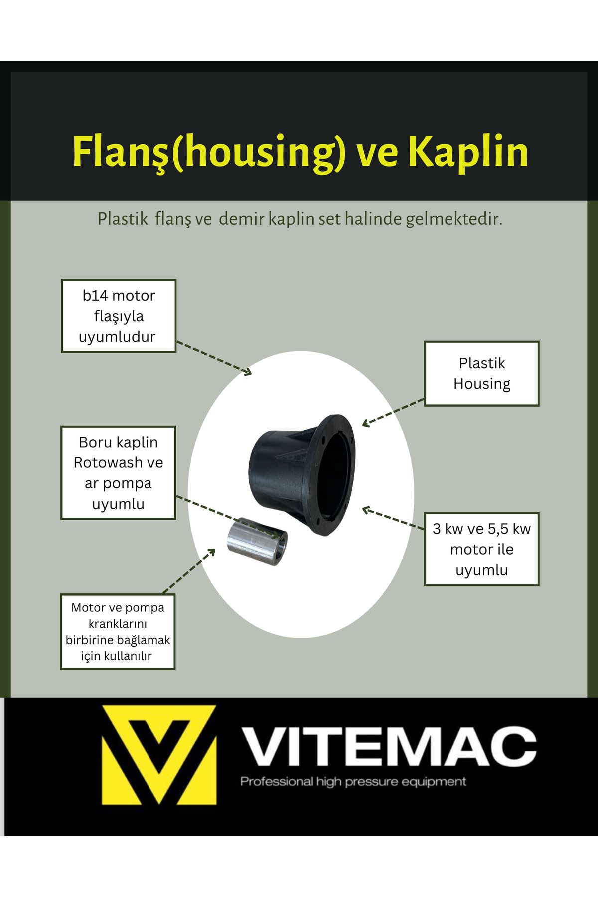 AboutThePerfect Yıkama makinası flanş ve kaplin takımı, dayanıklı ve kaliteli set