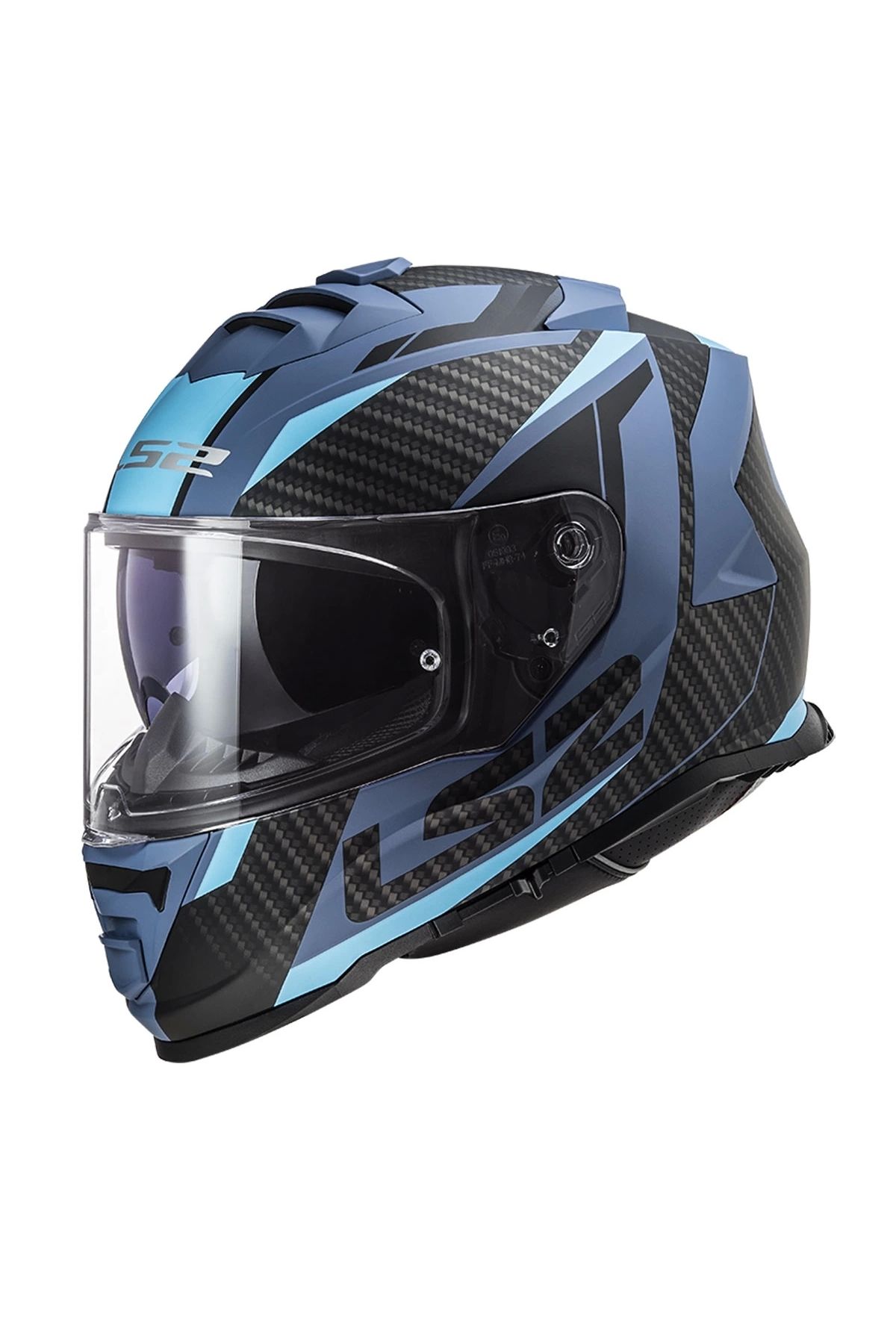 LS2 Storm 2 Racer Mat Mavi Kask