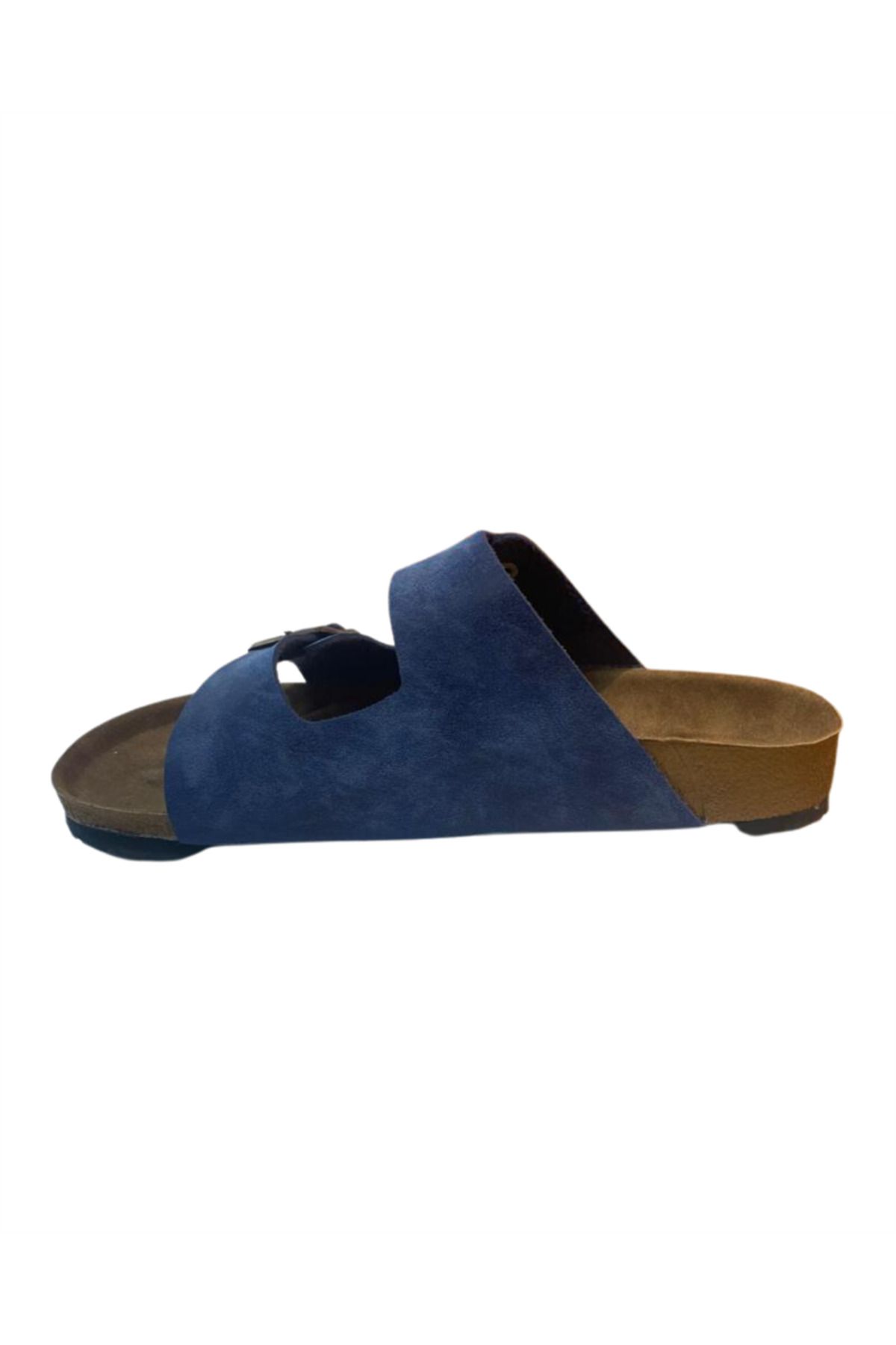 Neon-7021-t35 Men's Navy Blue Orthopedic Sole Slippers 3