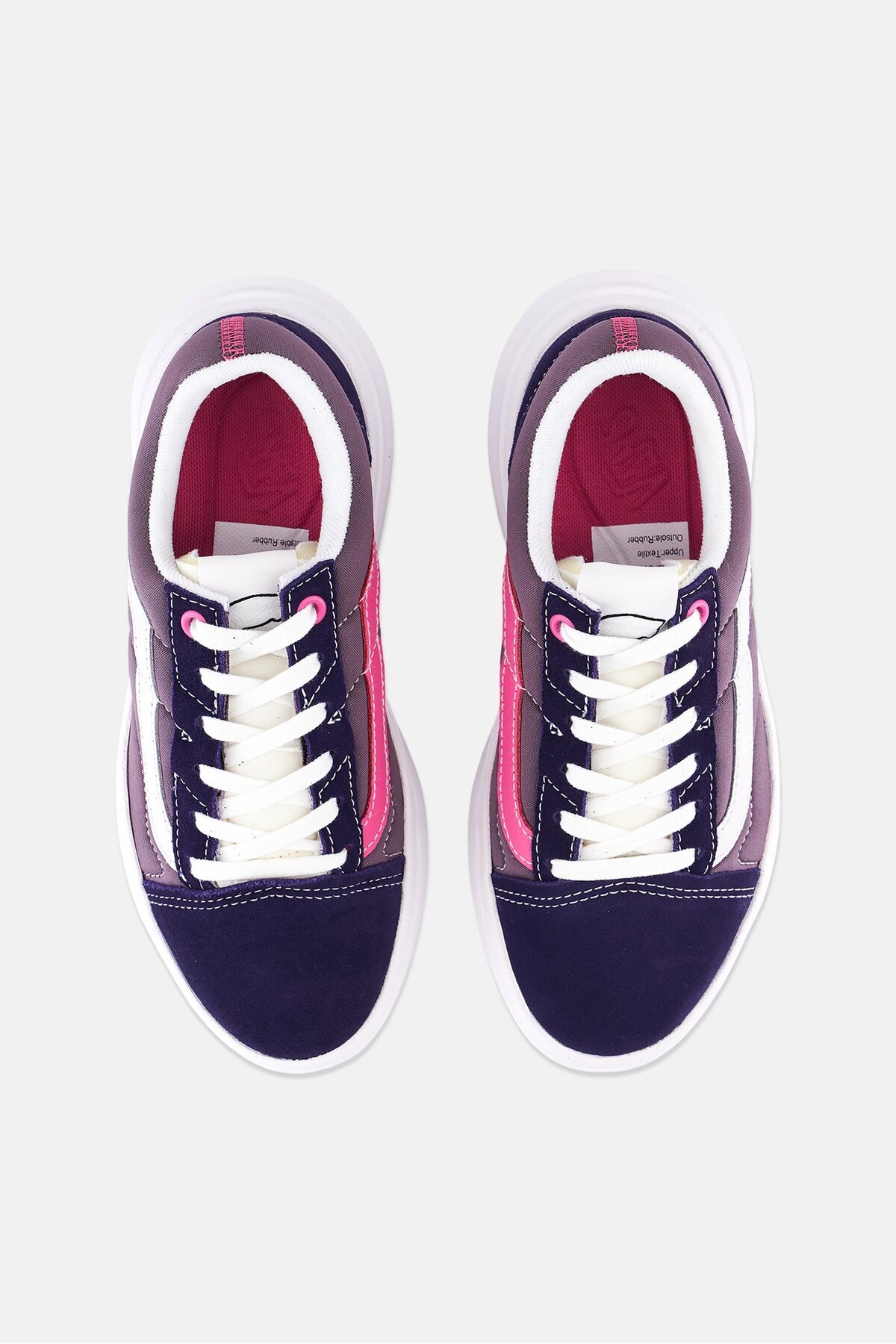 Vans-Women Old Skool Over Lace Up Shoes, Dark Blue 2