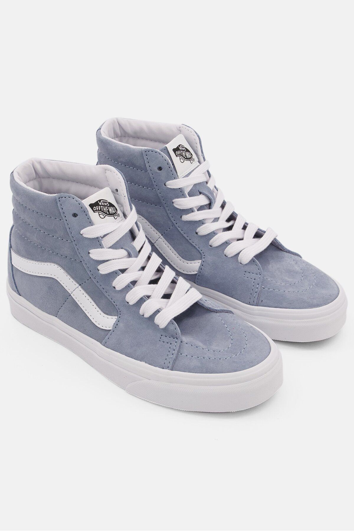 Vans-Women SK8-Hi Lace Up High Cuff Shoes, Blue/White 1