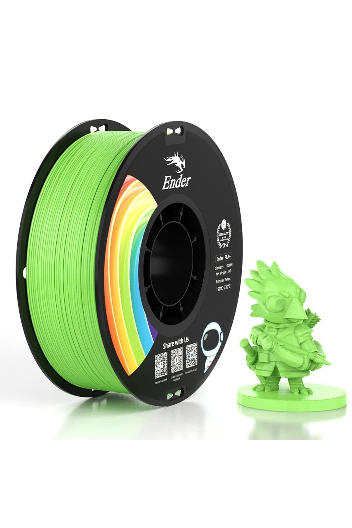 Creality Ender Pla Filament Elma Yeşili 1.75mm 1kg