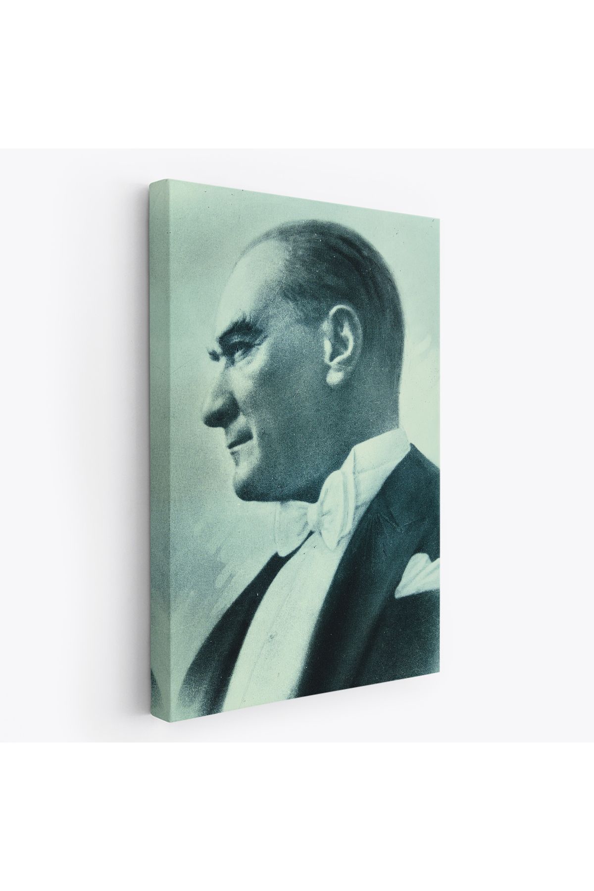 bluvex Atatürk Portre Tablosu Mustafa Kemal Atatürk Dikdörtgen Dekoratif Kanvas Tablo-DI-86