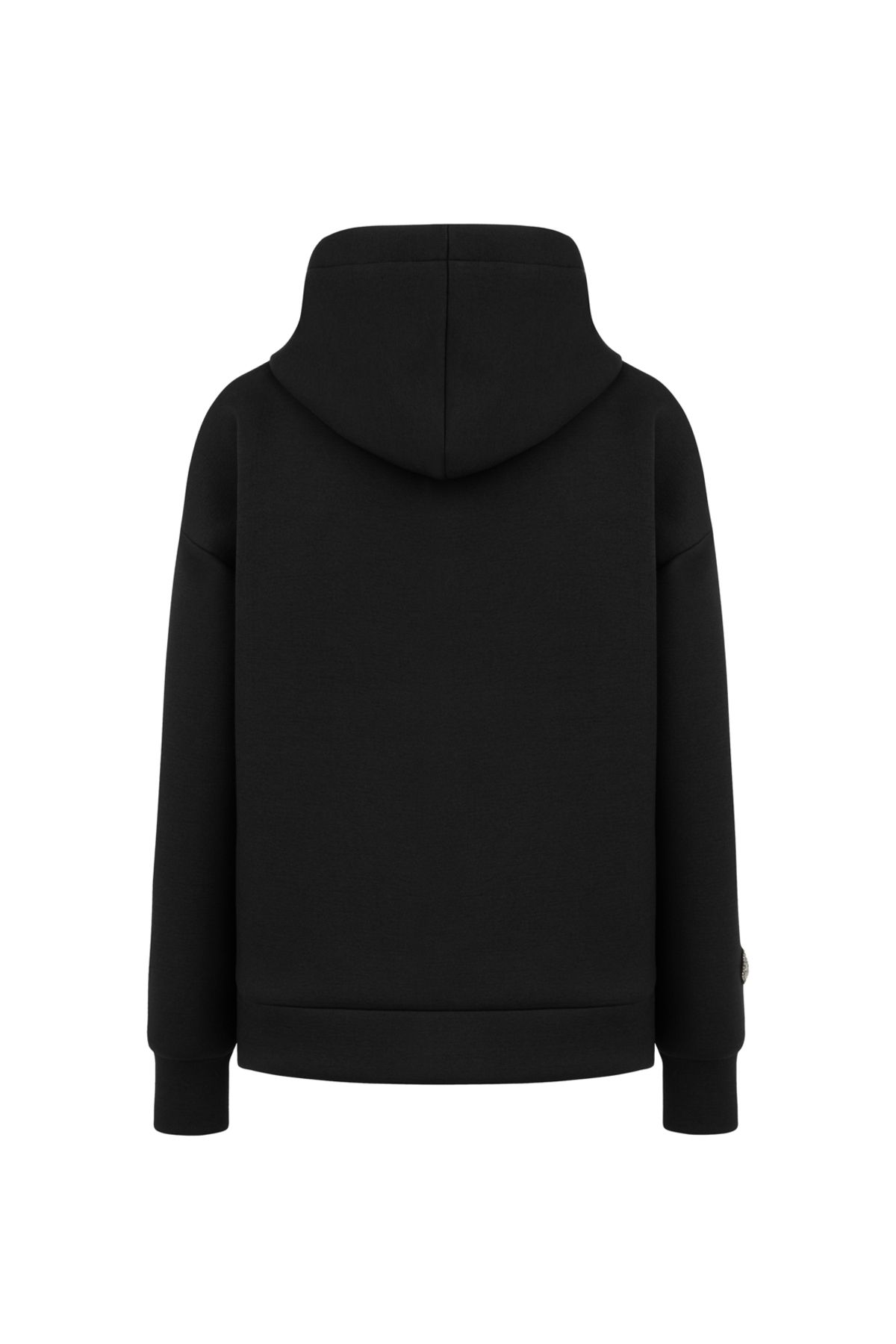 Nocturne-Zippered Kangaroo Pocket Sweatshirt 7