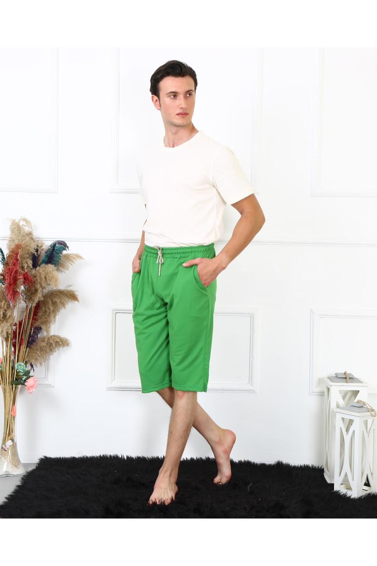 Fashi10 Erkek Lakost Fıstık Yeşili Kapri 27481
