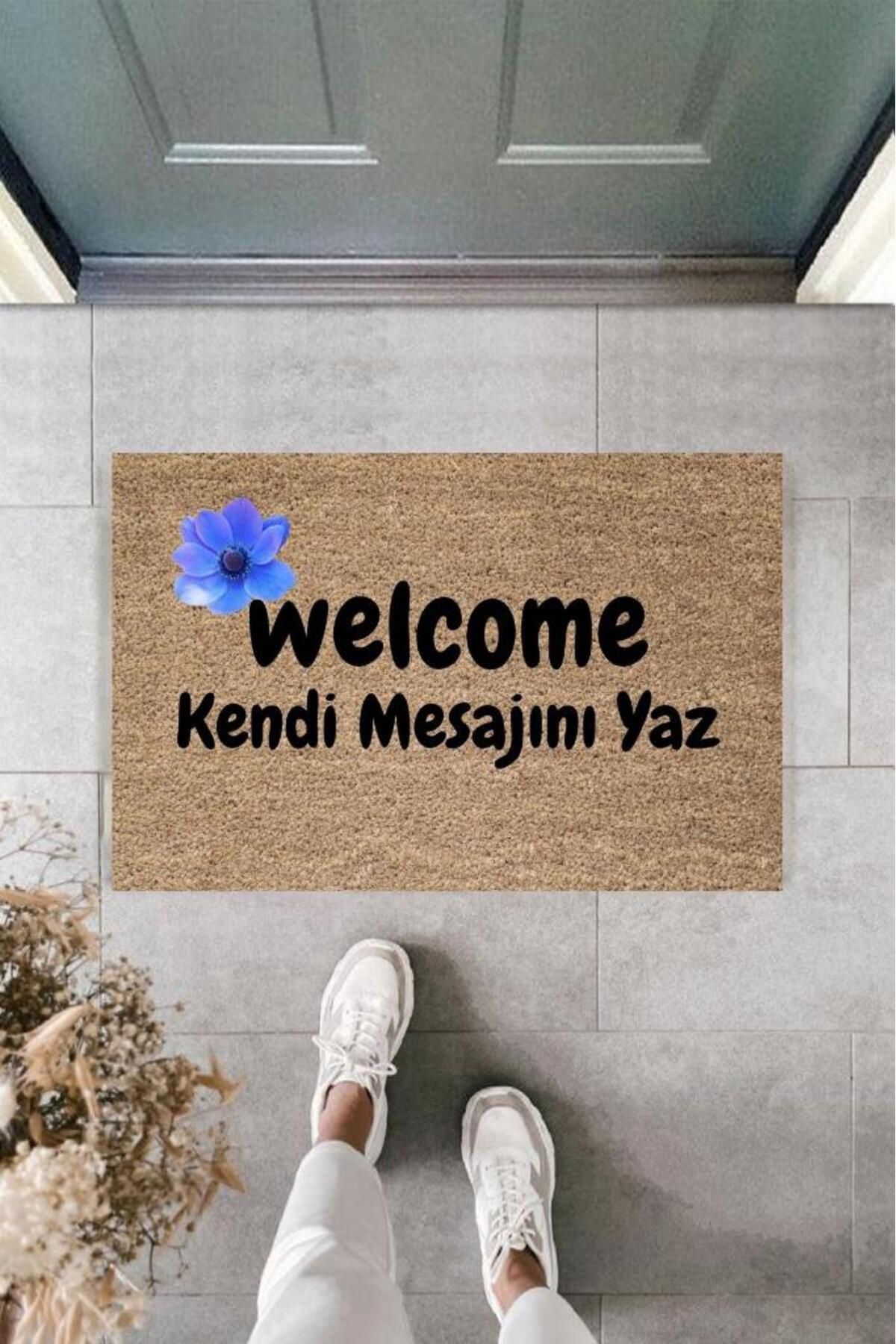 Home Dijital Baskı Kişiye Özel İç Kapı Dekorasyon Paspas PS11317