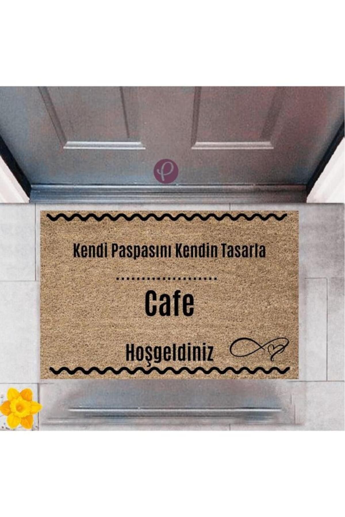 costurera Kapı Önü Paspası Dekoratif Dijital Baskı Cafe P-2554