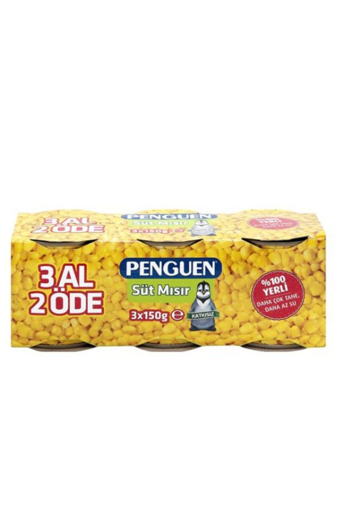 Penguen Tatlı Mısır 150grx3 (4'LÜ)