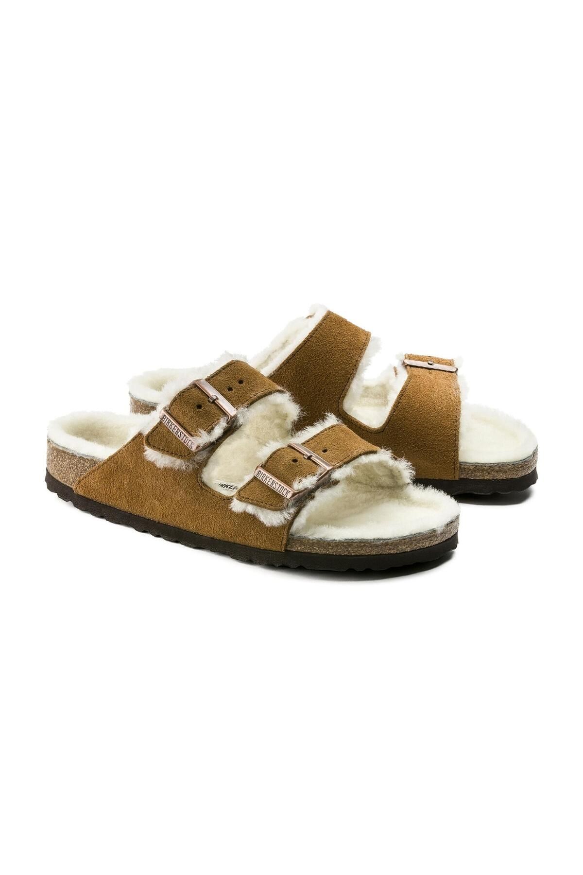 صندل زنانه 1001135 دانشکده VL SHEARLING MINK Birkenstock