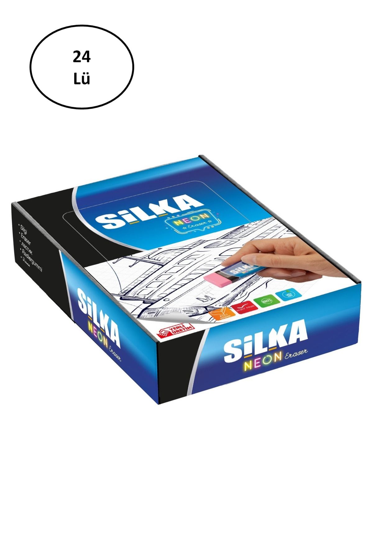 Angoravi Silka Art.3 Neon Silgi 24'lü Paket