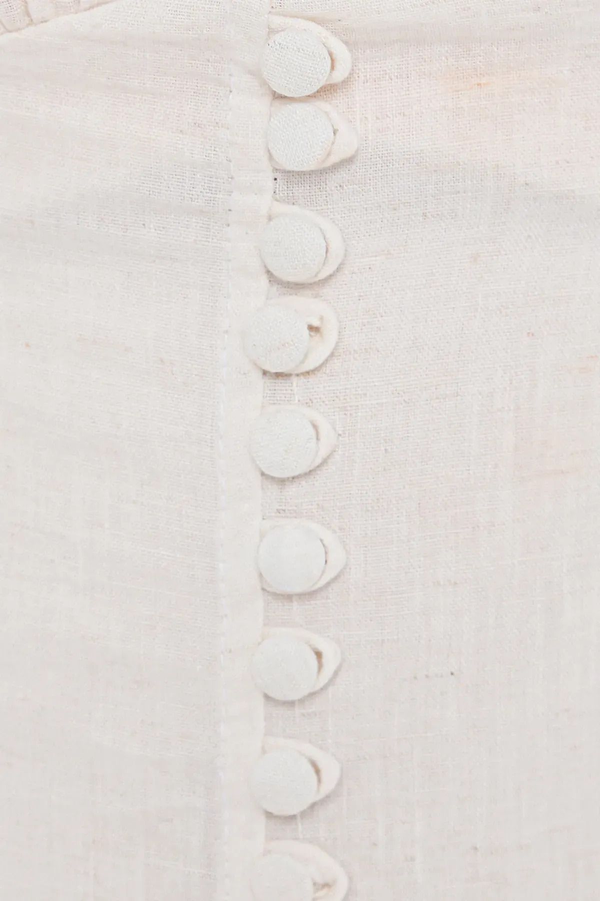 Hiccup-Cap Sleeve Midi Dress - Buttoned 5