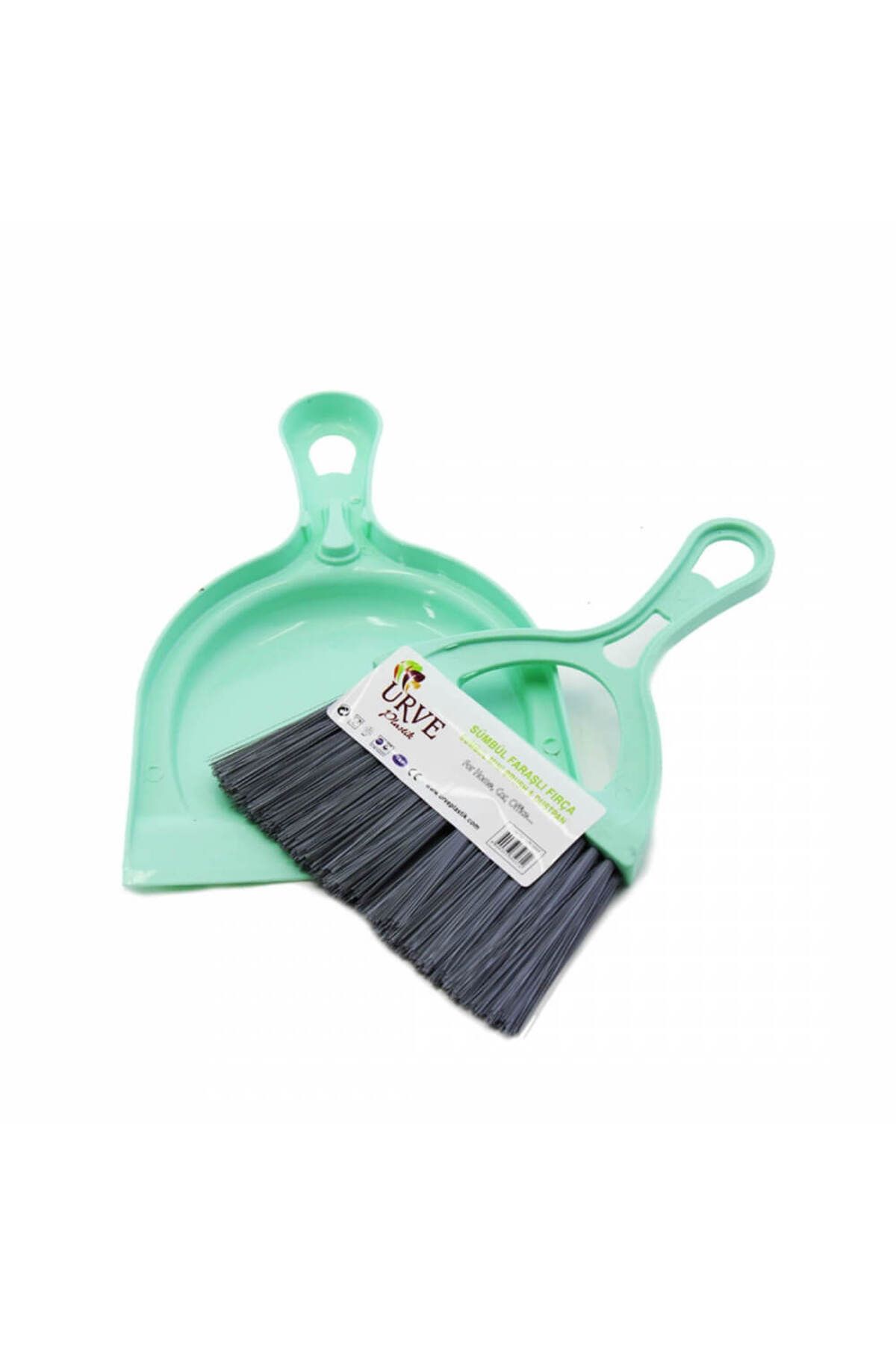 Piev-Urve Hamarat Hyacinth Brush with Dustpan Green 1