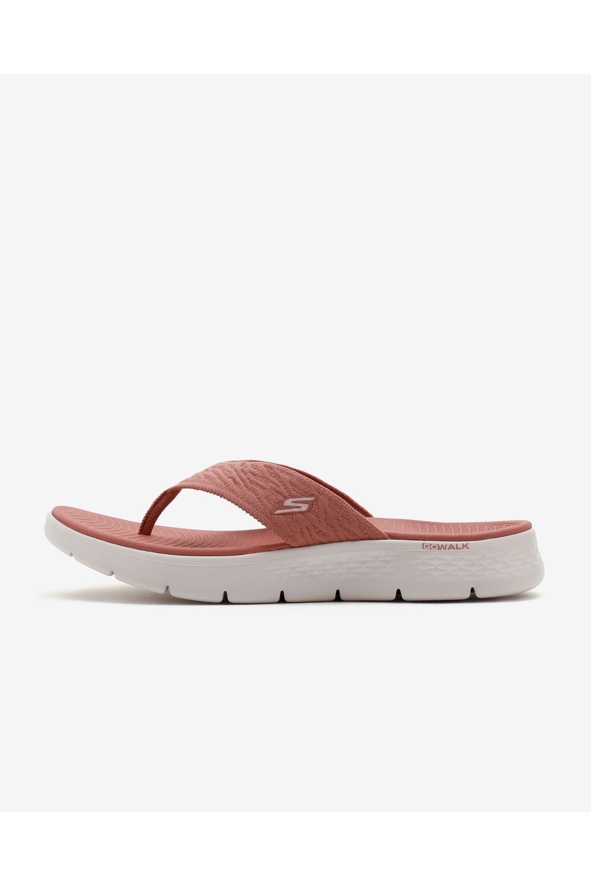 دمپایی قرمز زنانه Go Walk Flex Sandal شکوه و پرشکوه انگشت بنفش Flain Slipper Mve Skechers