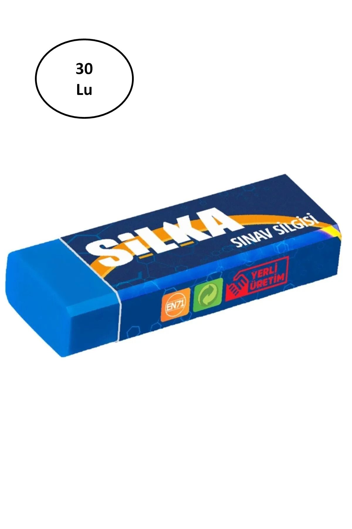 Angoravi Silka Art.10 Sınav Silgisi Lacivert (30 Lu Kutu)