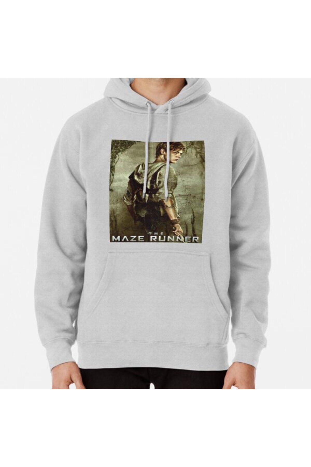 exans moda-The Maze Runner - Newt Poster Printed Hooded Sweatshirt 1