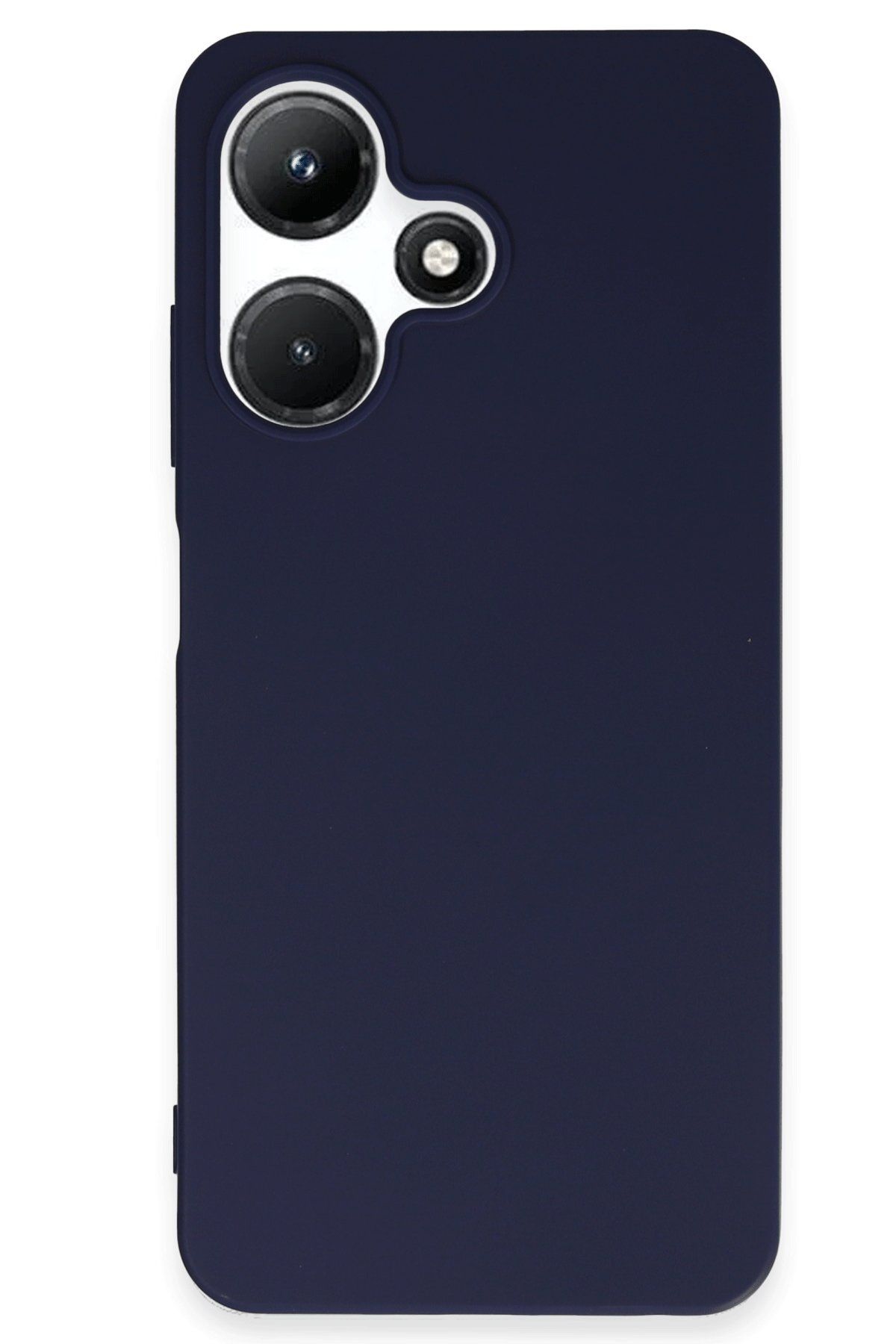 cepmoda İNFİNİX HOT 30i Uyumlu İnce Esnek Soft Rubber Telefon Kılıfı - LACİVERT