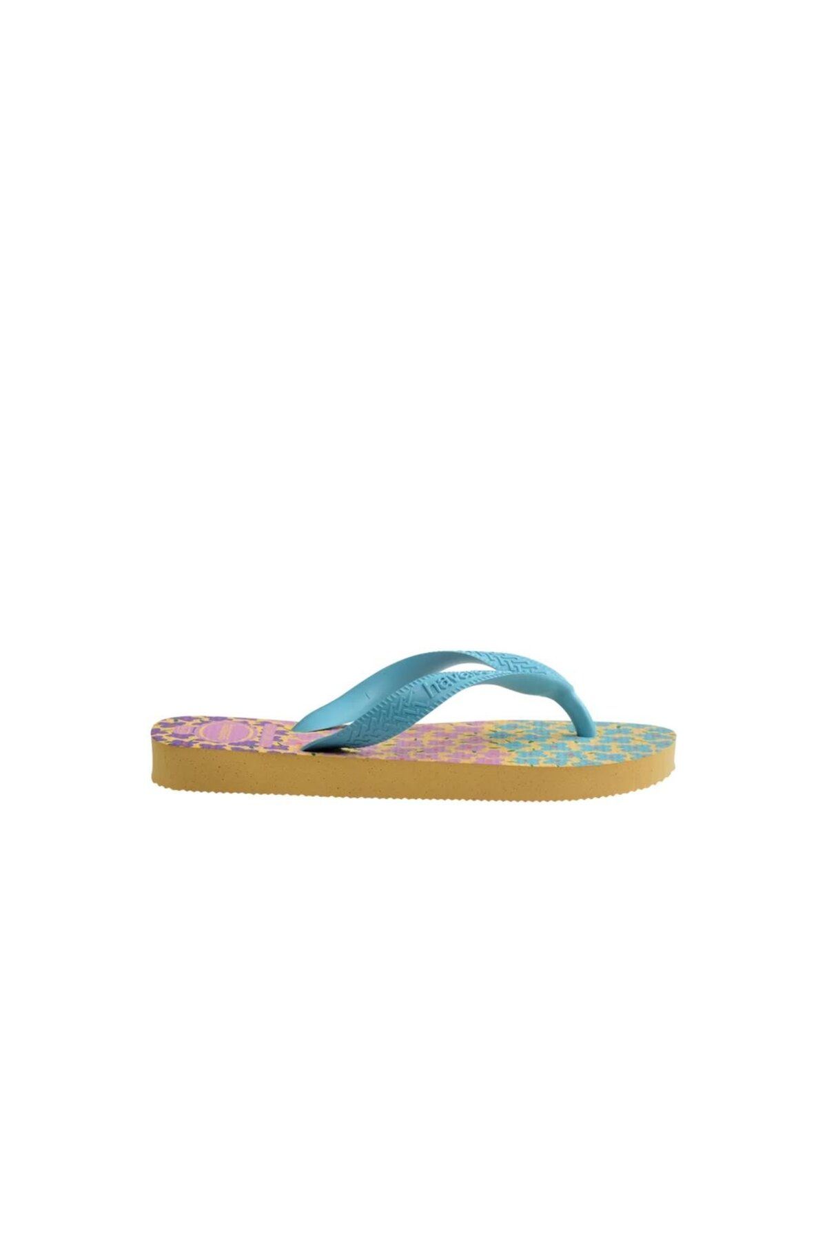 Havaianas-Children's Slippers - Flores Caja Yellowblue Yellow 2