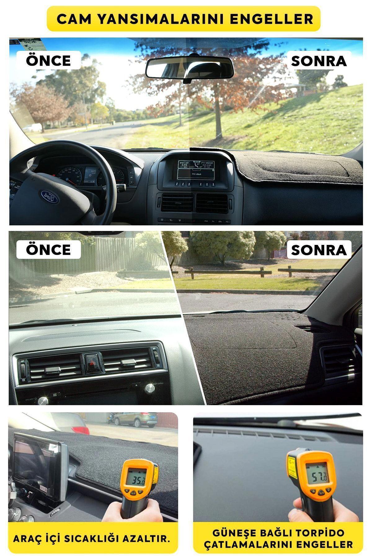 Nissan X-Trail 2013+ - 3D Torpido Koruma Kılıfı - Ön Göğüs Kaplama - Gri Şerit TROBUS — alternatif görsel