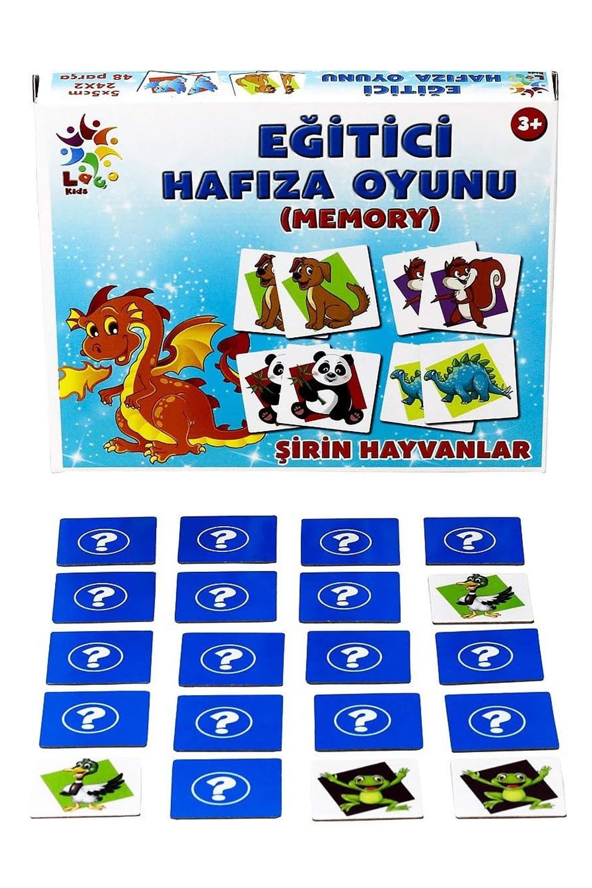 Angoravi Laço Puzzle Lc022 Eğitici Hafıza Oyunu Şirin Hayvanlar