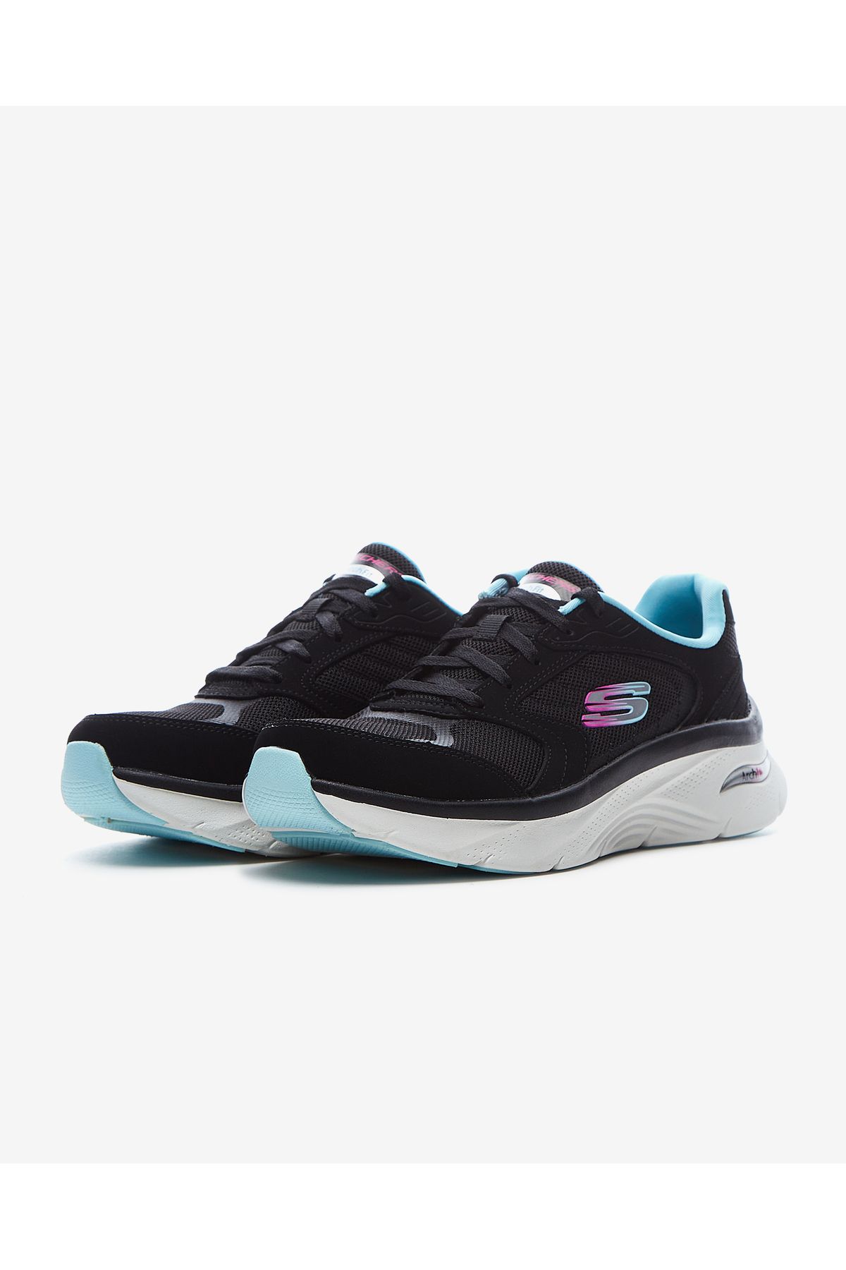 کفش دو و تمرین مشکی زنانه ARCH FIT D'UL ورزشی سیاه BKBL Skechers