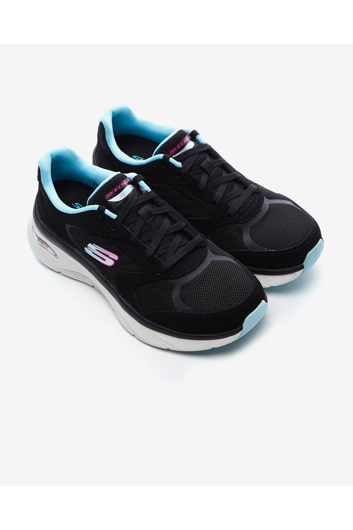 کفش دو و تمرین مشکی زنانه ARCH FIT D'UL ورزشی سیاه BKBL Skechers