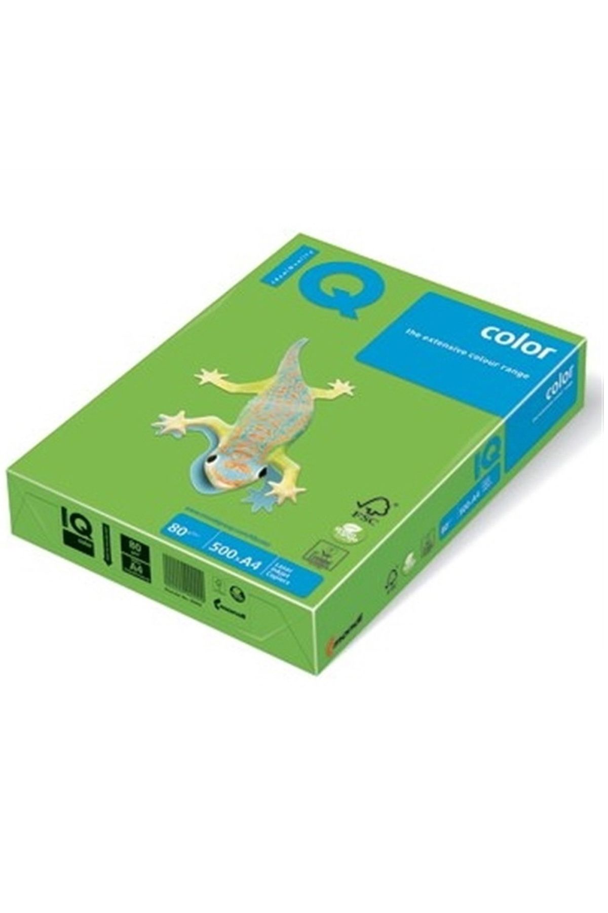 Mondi-IQ Color A4 Copy Paper - 80 Grams, 500 Spring Green, Dense 1