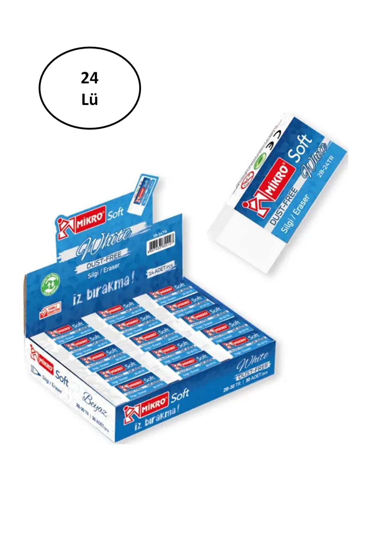 Angoravi Mikro Silgi Soft Beyaz 2b24tr 24'lü