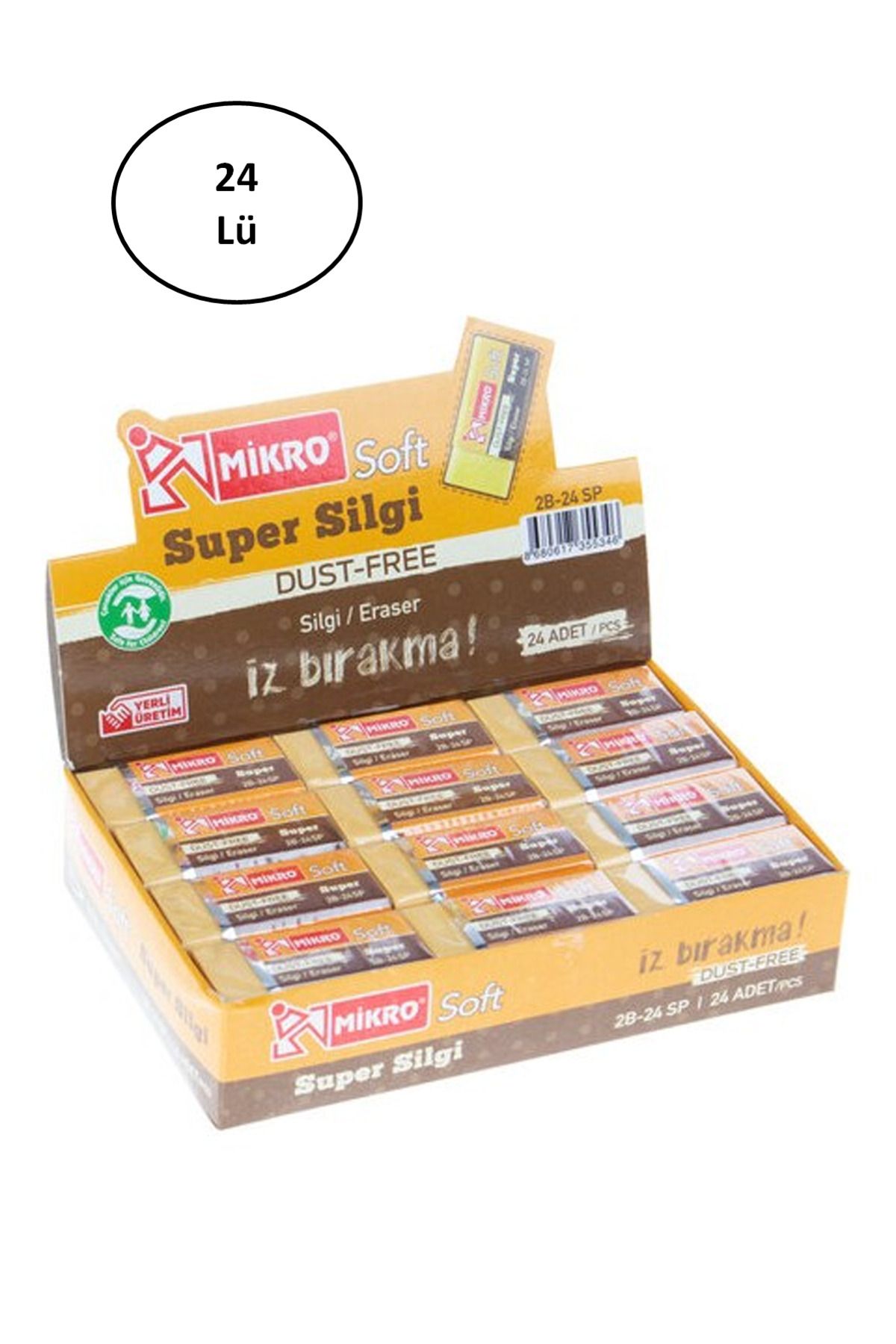 Angoravi Mikro Silgi 2B-24Sp Süper Soft 2B24Sp 24'lü