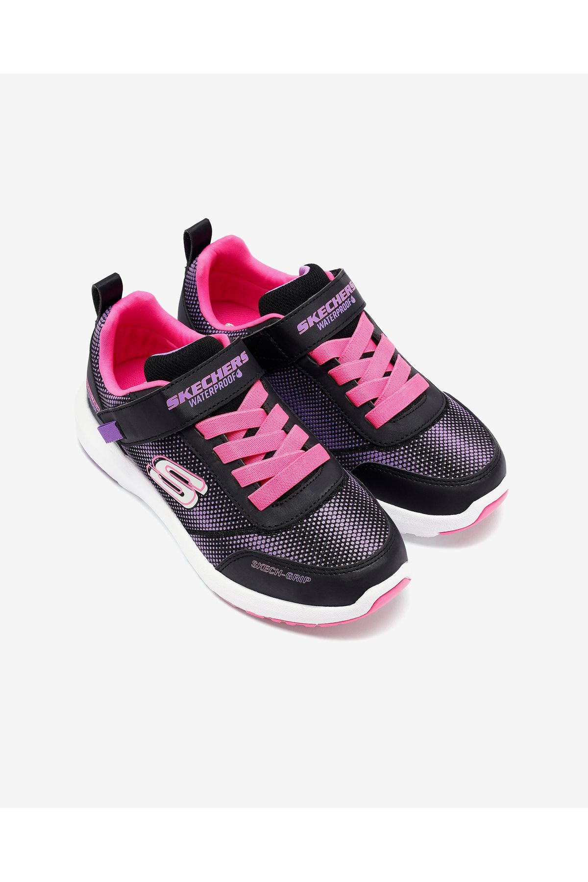 SKECHERS-Journey Time Dynamic Tread - czarne trampki dla dużych dziewczynek 303387 L Bkhp 6