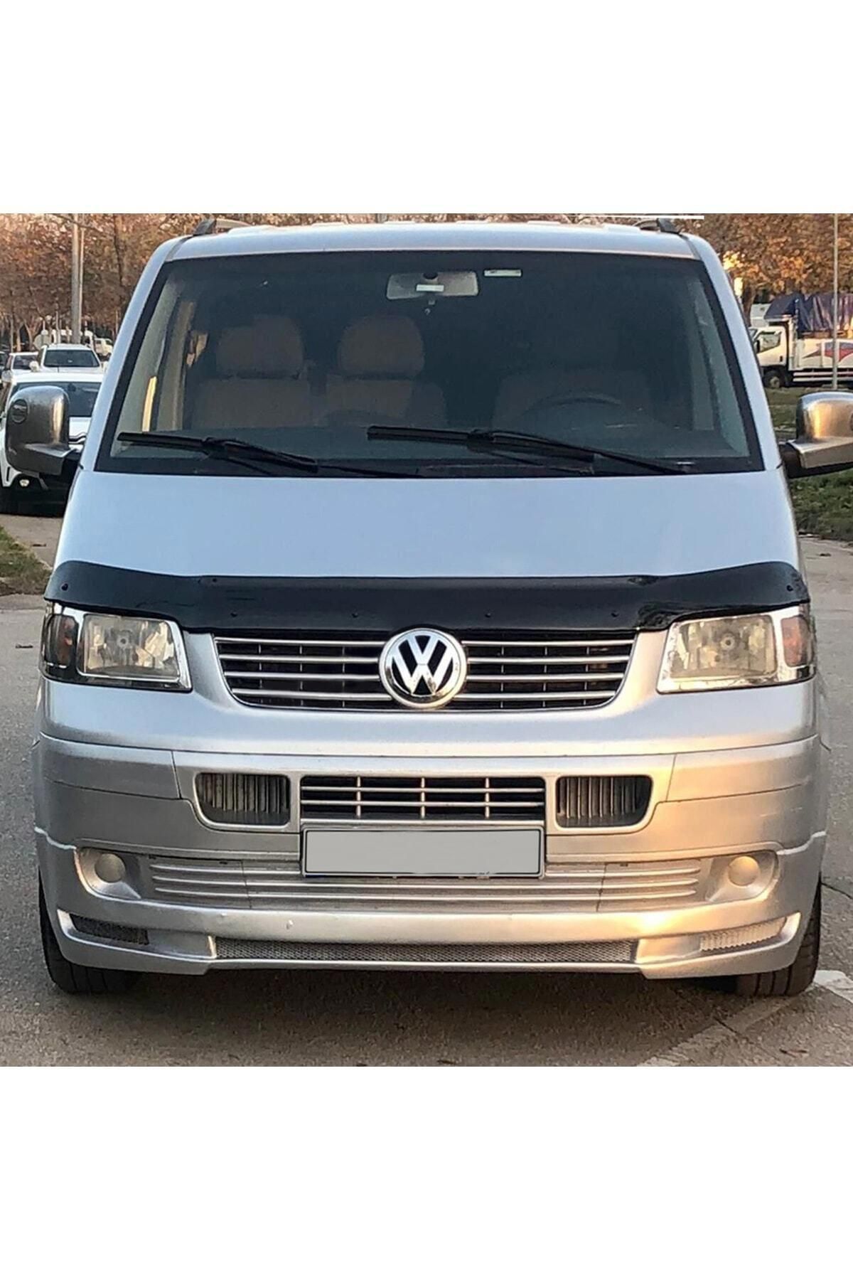 TROBUS Ön Kaput Koruma Rüzgarlığı Volkswagen Transporter T5 2003-2009 (3MM AKRİLİK (ABS) Parlak Siyah)