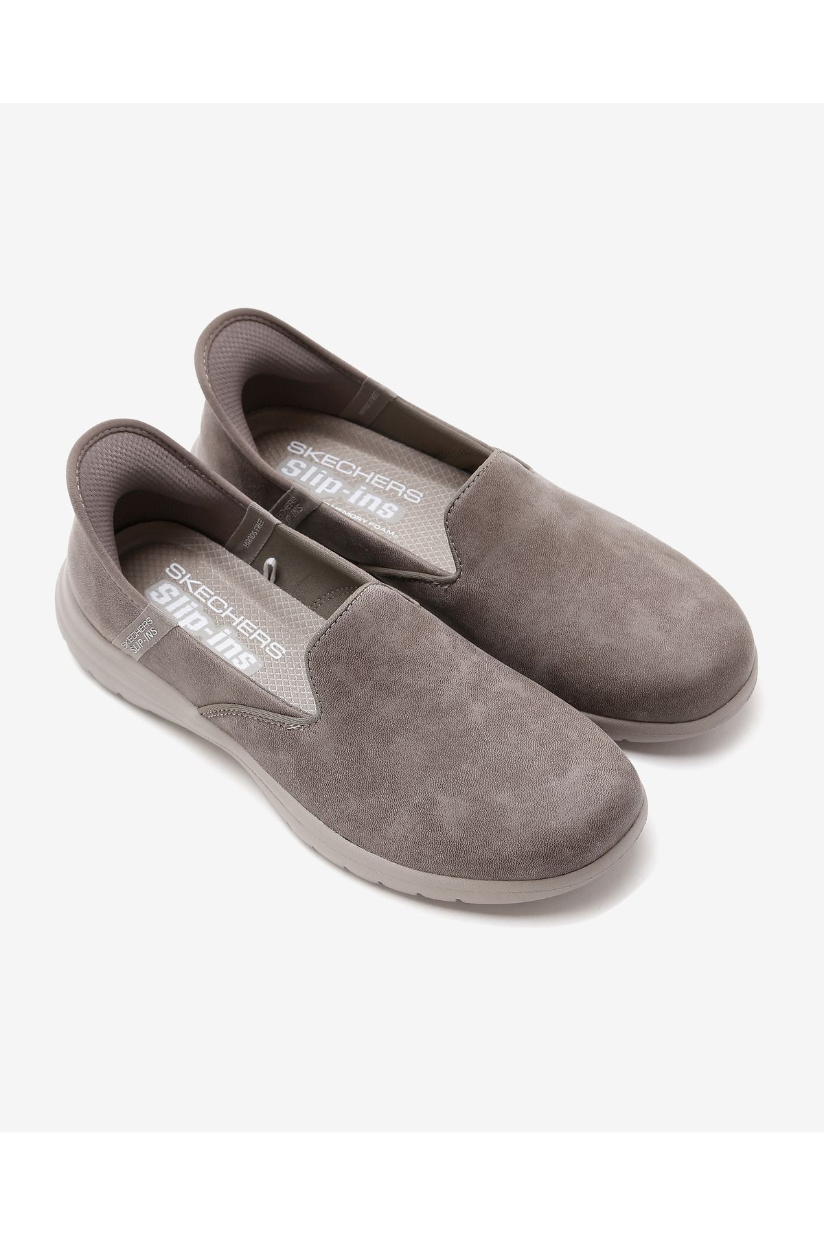 کفش دو و تمرین نود زنانه SLIP INS: های پیاده روی بژ با فلکس تقویم کننده TPE Skechers