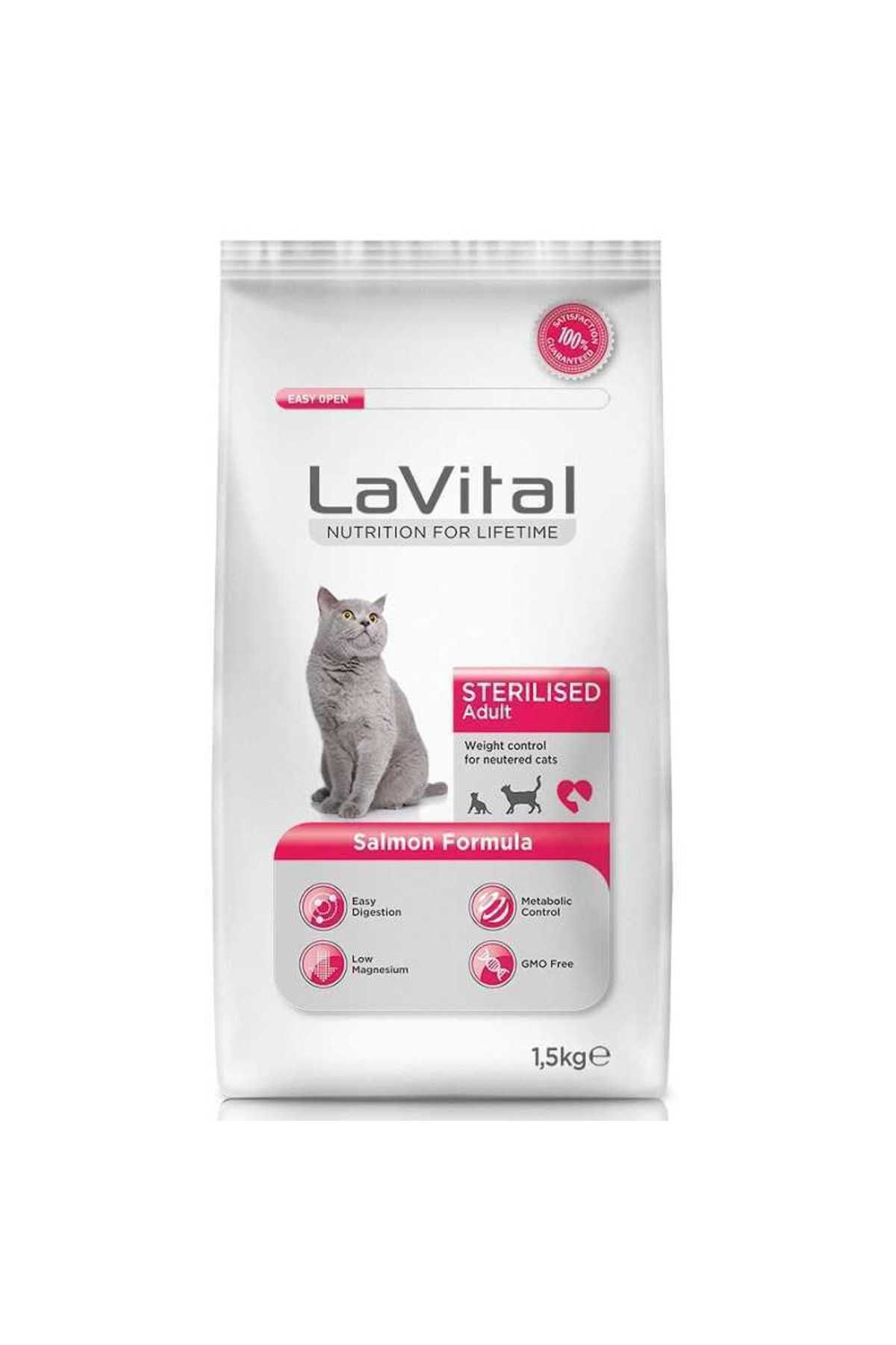 La Vital Somonlu Kısırlaştırılmış Kedi Maması 1.5 Kg