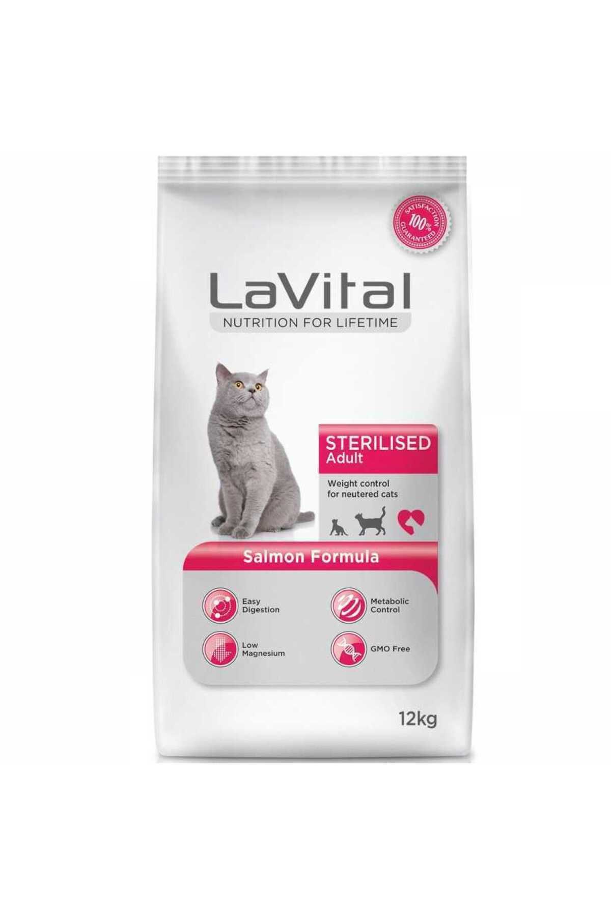 La Vital Somonlu Kısırlaştırılmış Kedi Maması 12 Kg