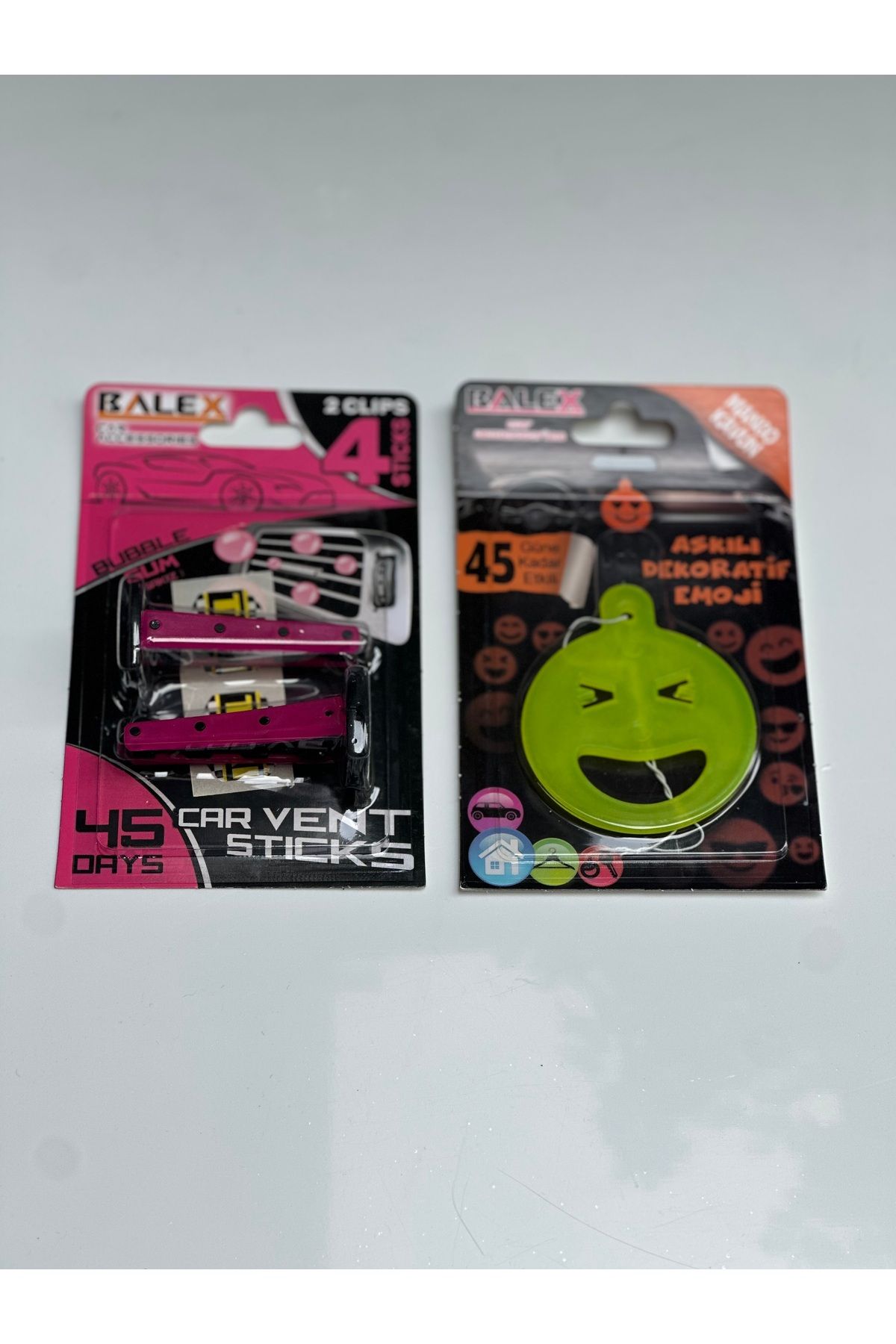 BALEX 2’Li Car Vent Sticks Bubble Gum & Mango Kavun