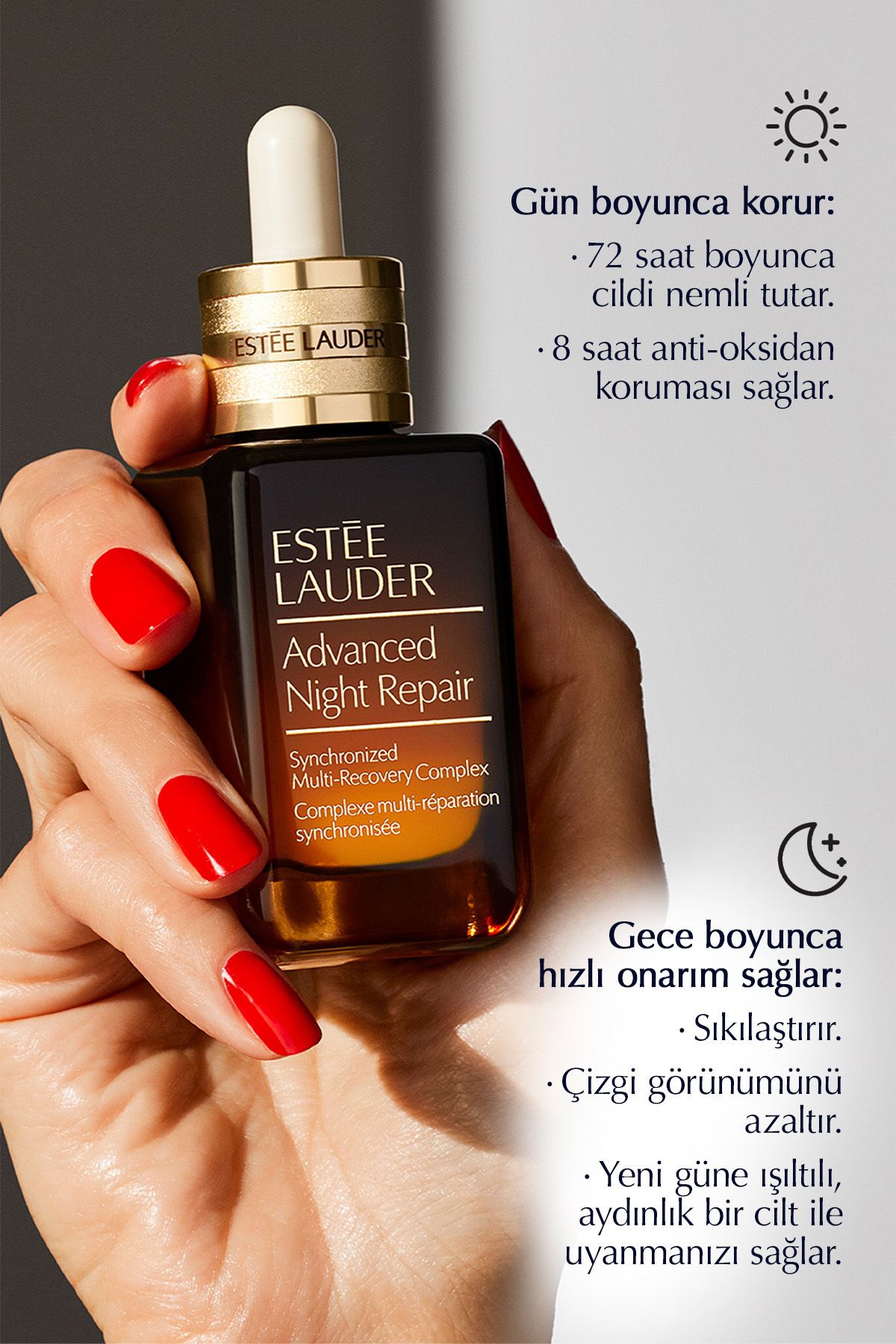 Estee Lauder Cilt Bakım Seti - Advanced Night Repair Serum 20ml+ Revitalizing Supreme Krem 5ml+ Göz Kremi 5ml-3