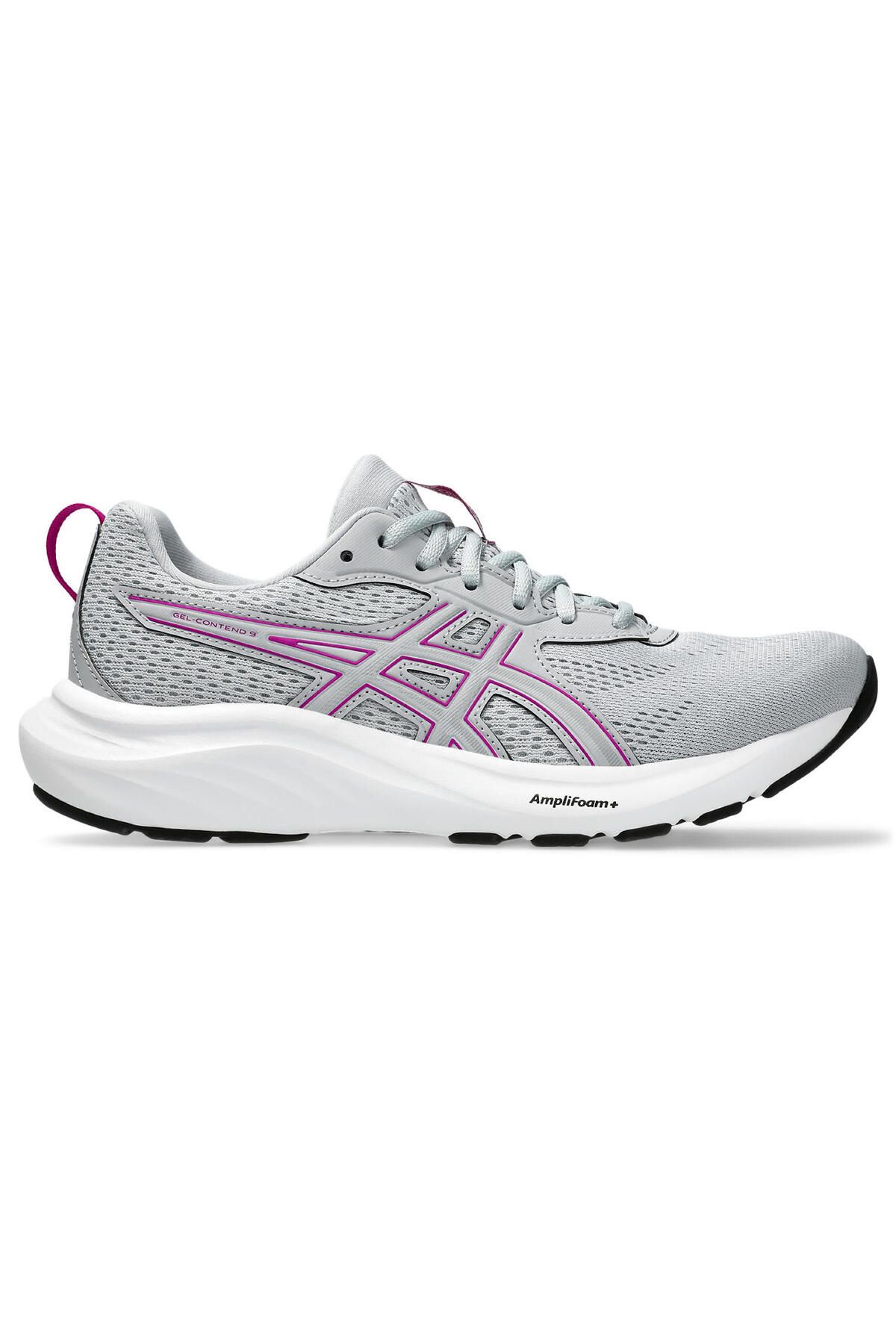 Asics Gel-contend 9 Kadın Gri Koşu Ayakkabısı 1012b681-020