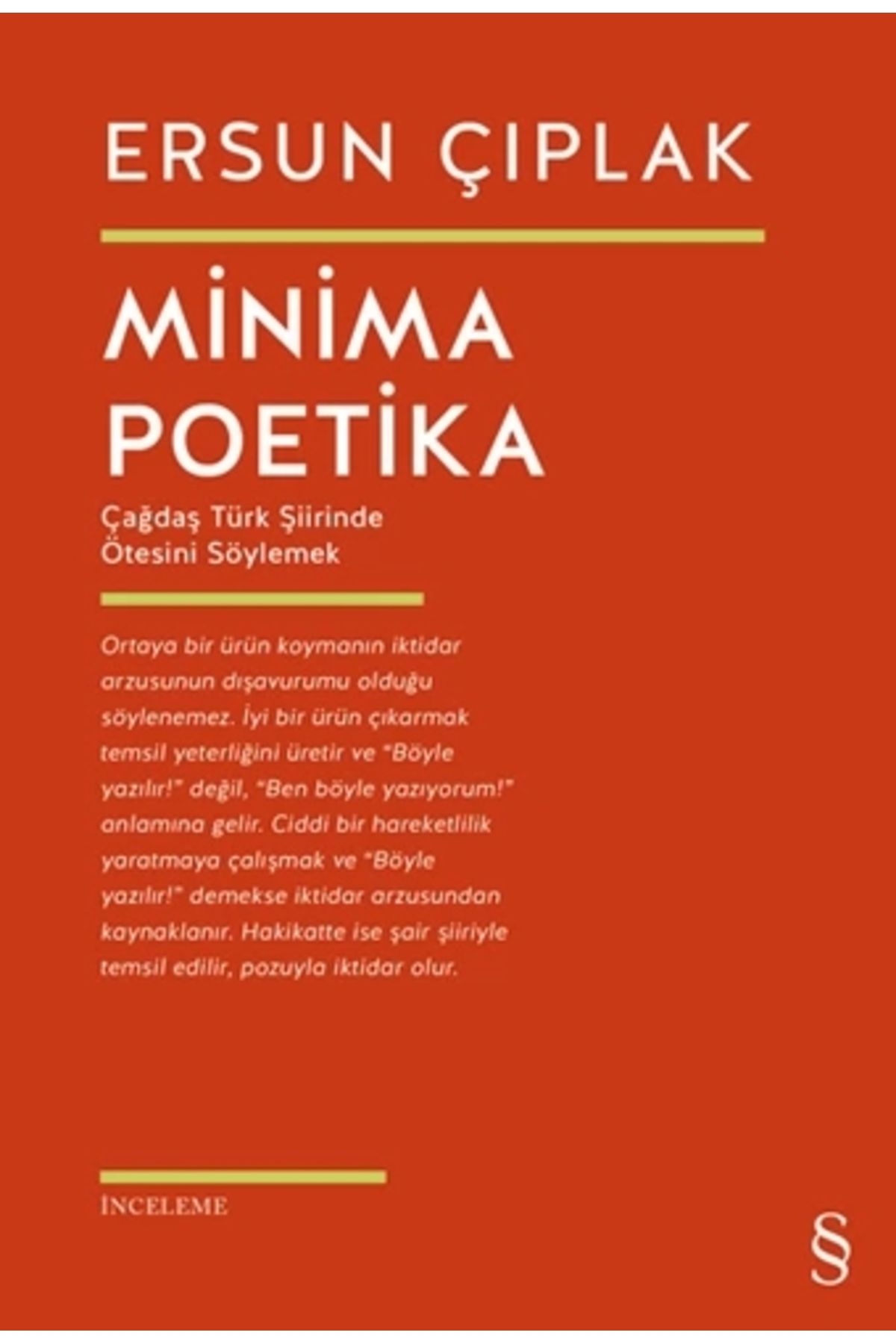 Zahrada Yayınları Minima Poetika