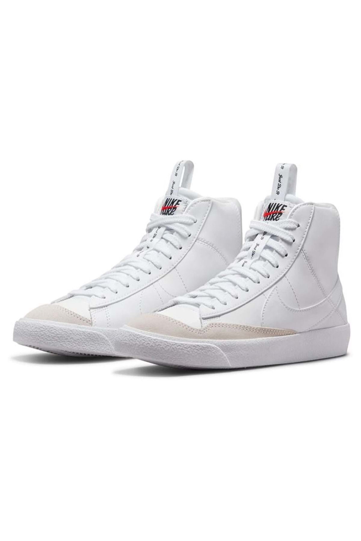 نايكي-Blazer Mid '77 Se D (GS) Dh8640-102 - حذاء رياضي أبيض للجنسين 4