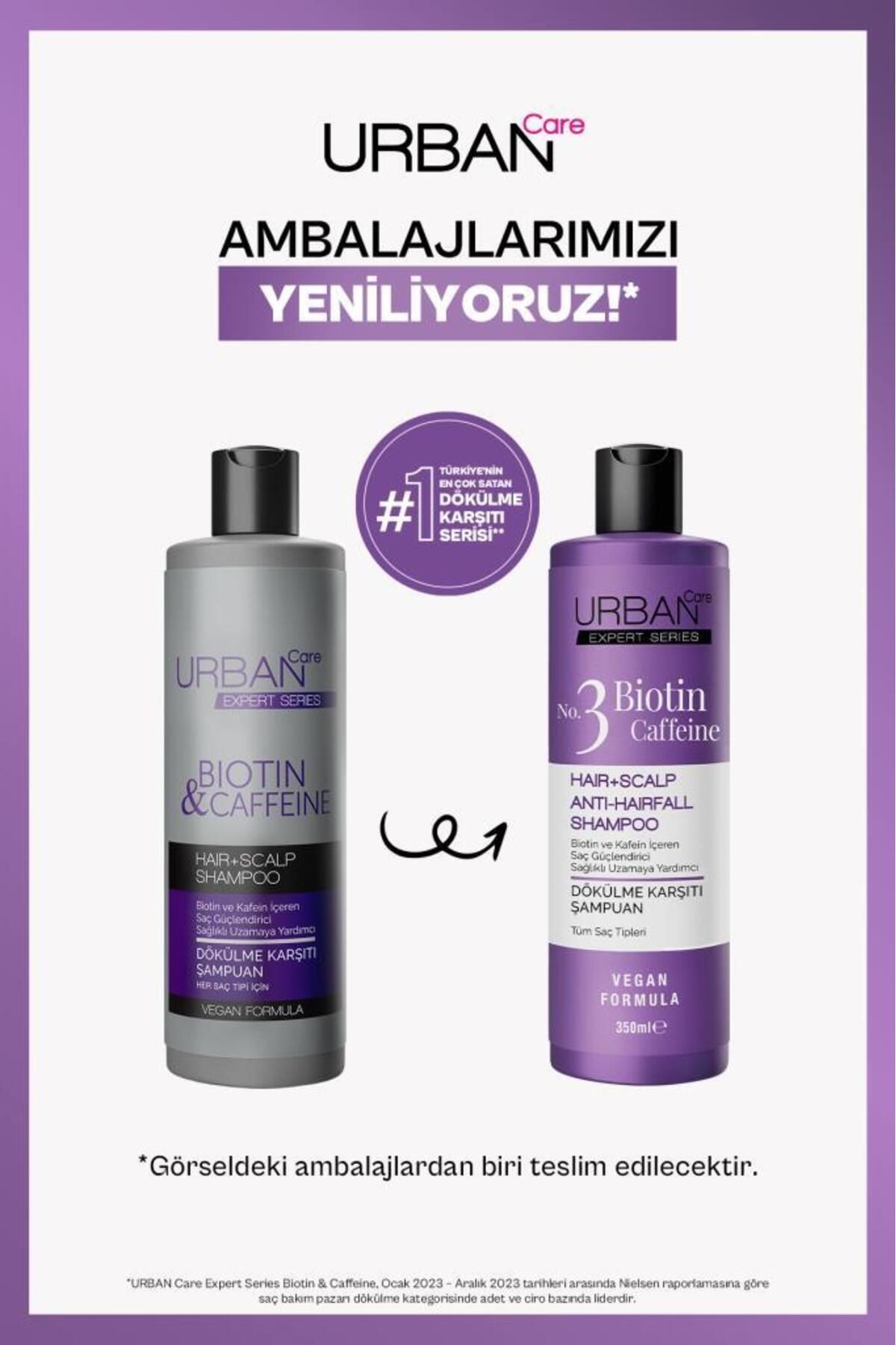 Urban Care Expert Biotin Ve Kafein Dökülme Karşıtı Saç Bakım Şampuanı-hızlı Uzamaya Yardımcı-350 ml-2