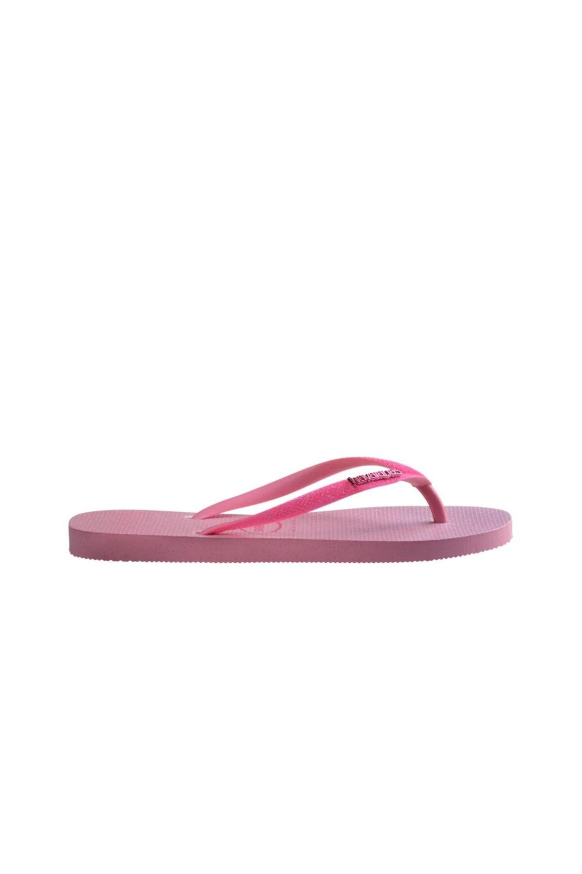 Havaianas-Pink Iridescent Glitter Women's Slippers - Slim Fit Lemonade 2