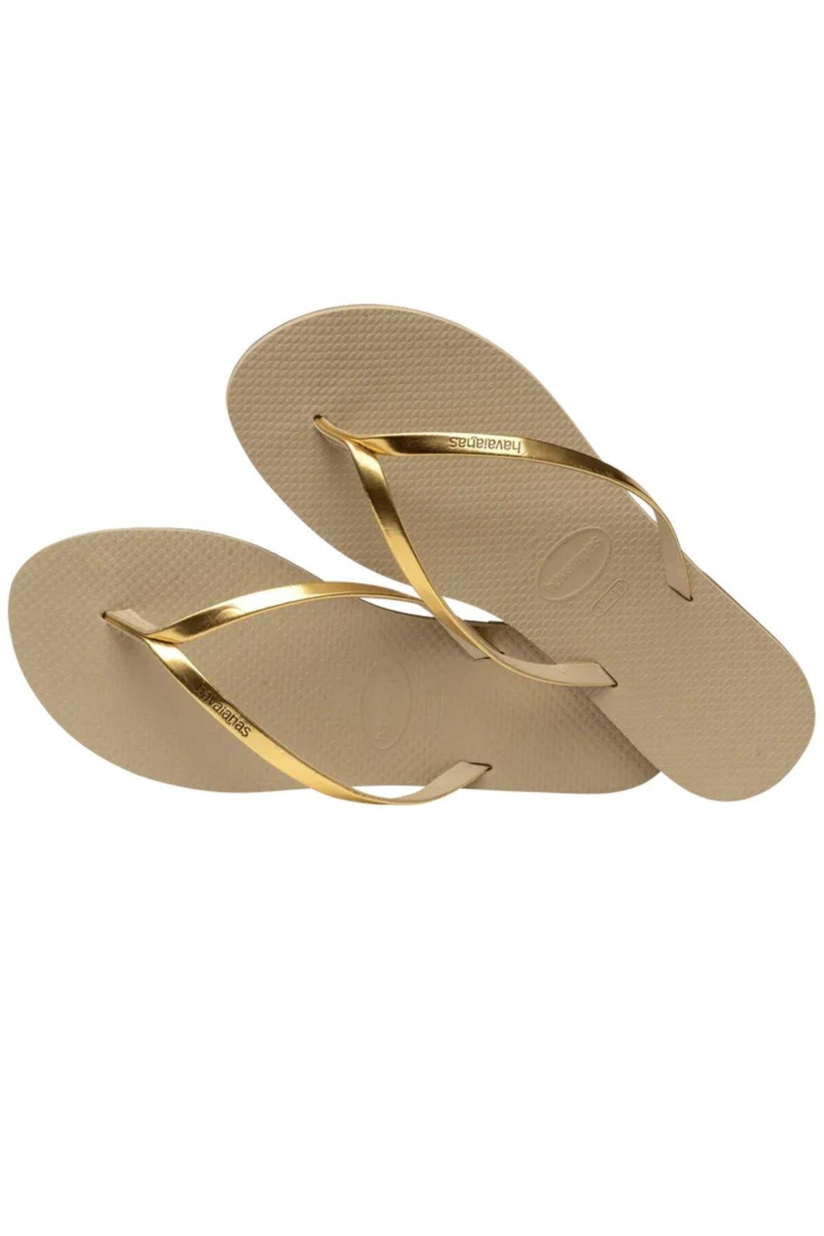 دمپایی طلایی زنانه شما فلزی FC Slipper 4135102 9371 Havaianas