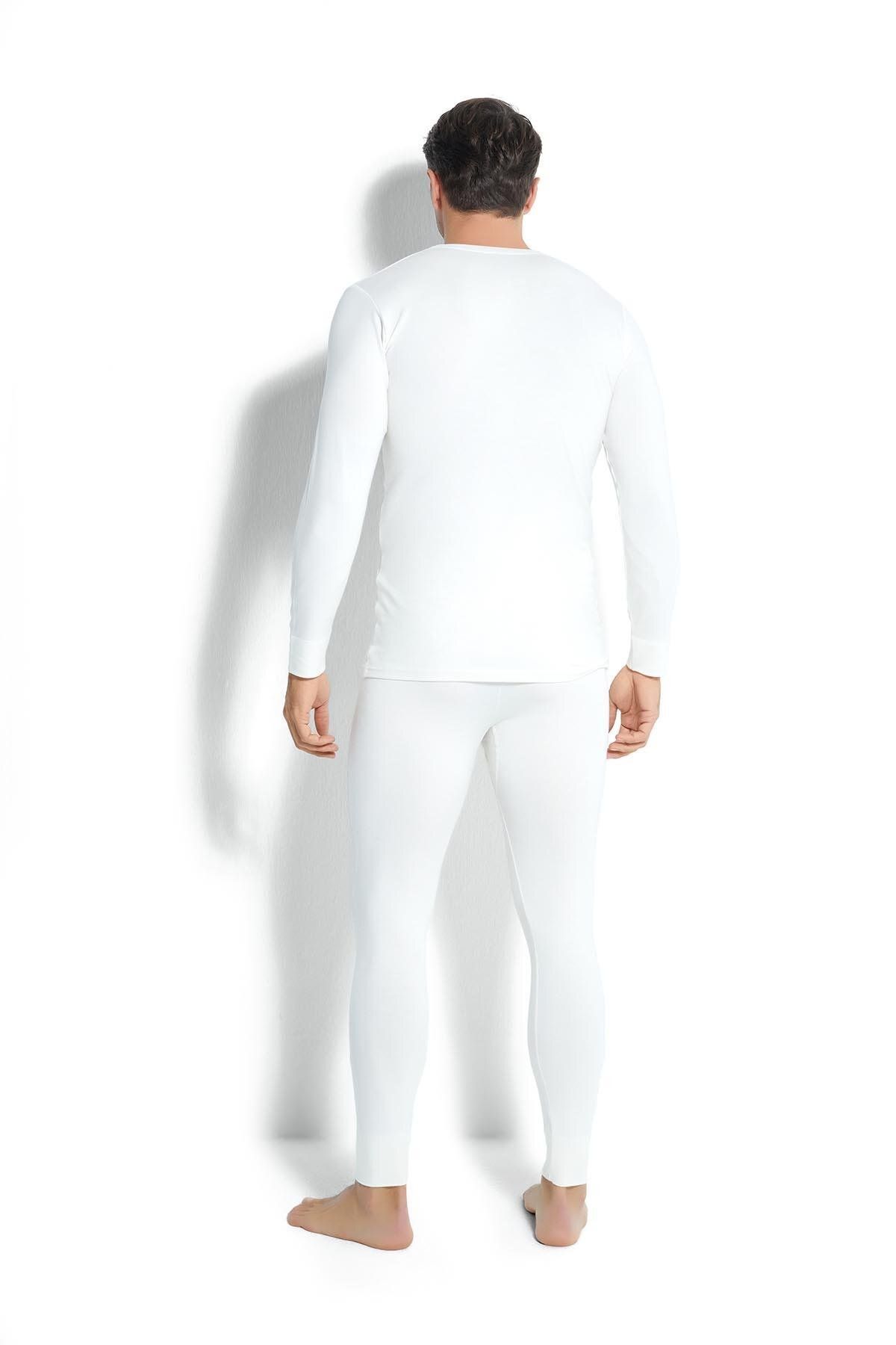 Jiber-Men's Thermal Underwear Top Ecru 170 4