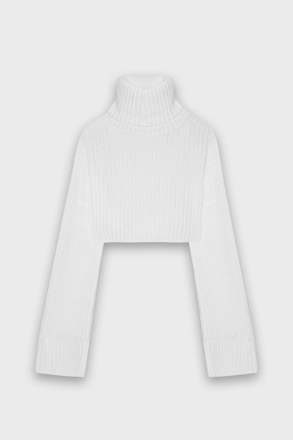 VATKALI-Turtleneck Crop Sweater Ecru 6